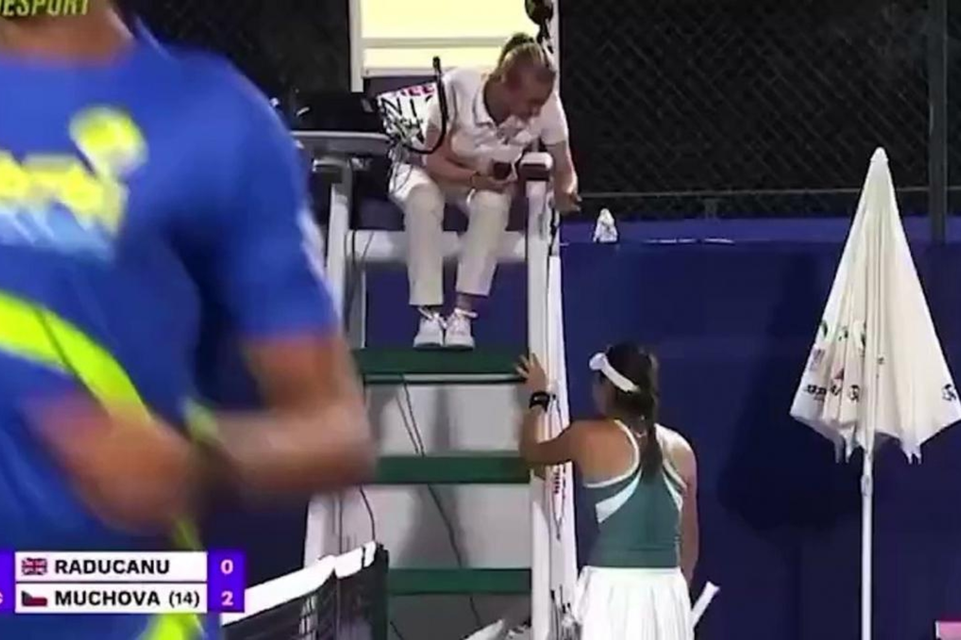 Raducanus drama: she collapses in her match after seeing her stalker in the stands in Dubai