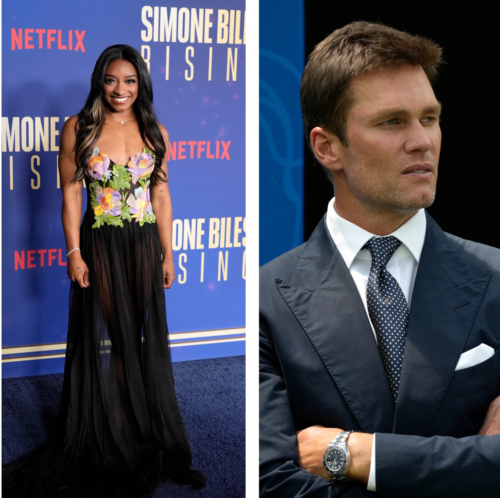 Simone Biles and Tom Brady
