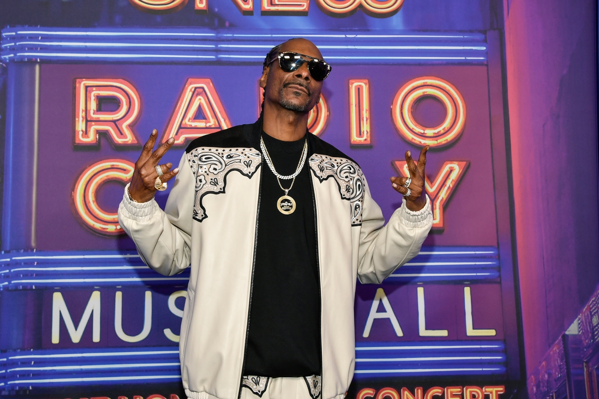 Snoop Dogg attends the SNL50: The Homecoming Concert at Radio City Music Hall on Friday, Feb. 14, 2025, in New York.