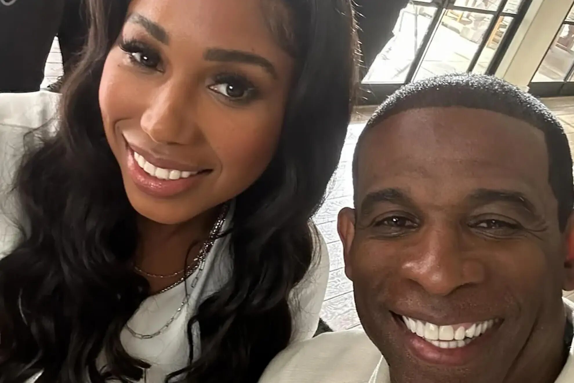 Deiondra and Deion Sanders