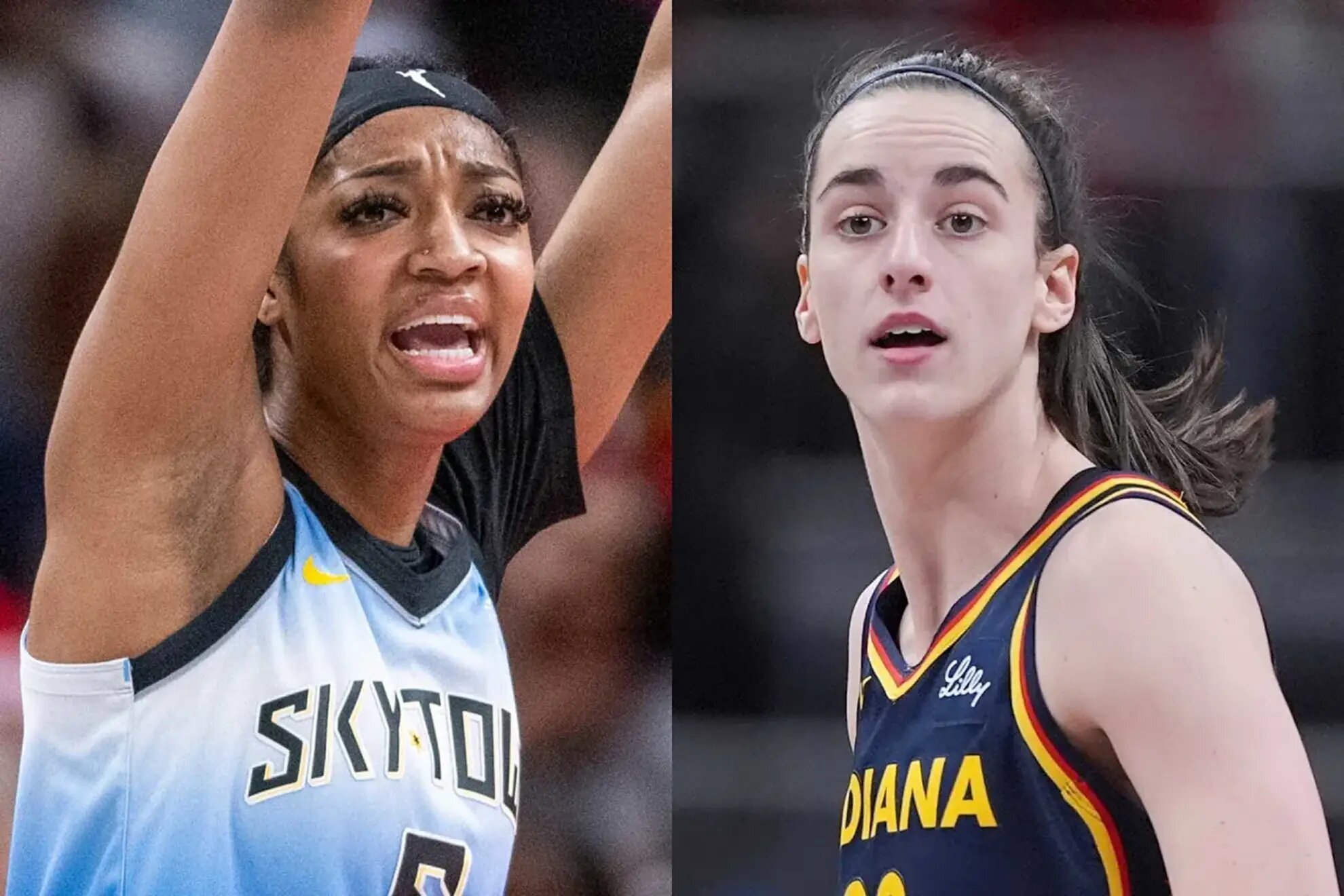 Angel Reese and Caitlin Clark