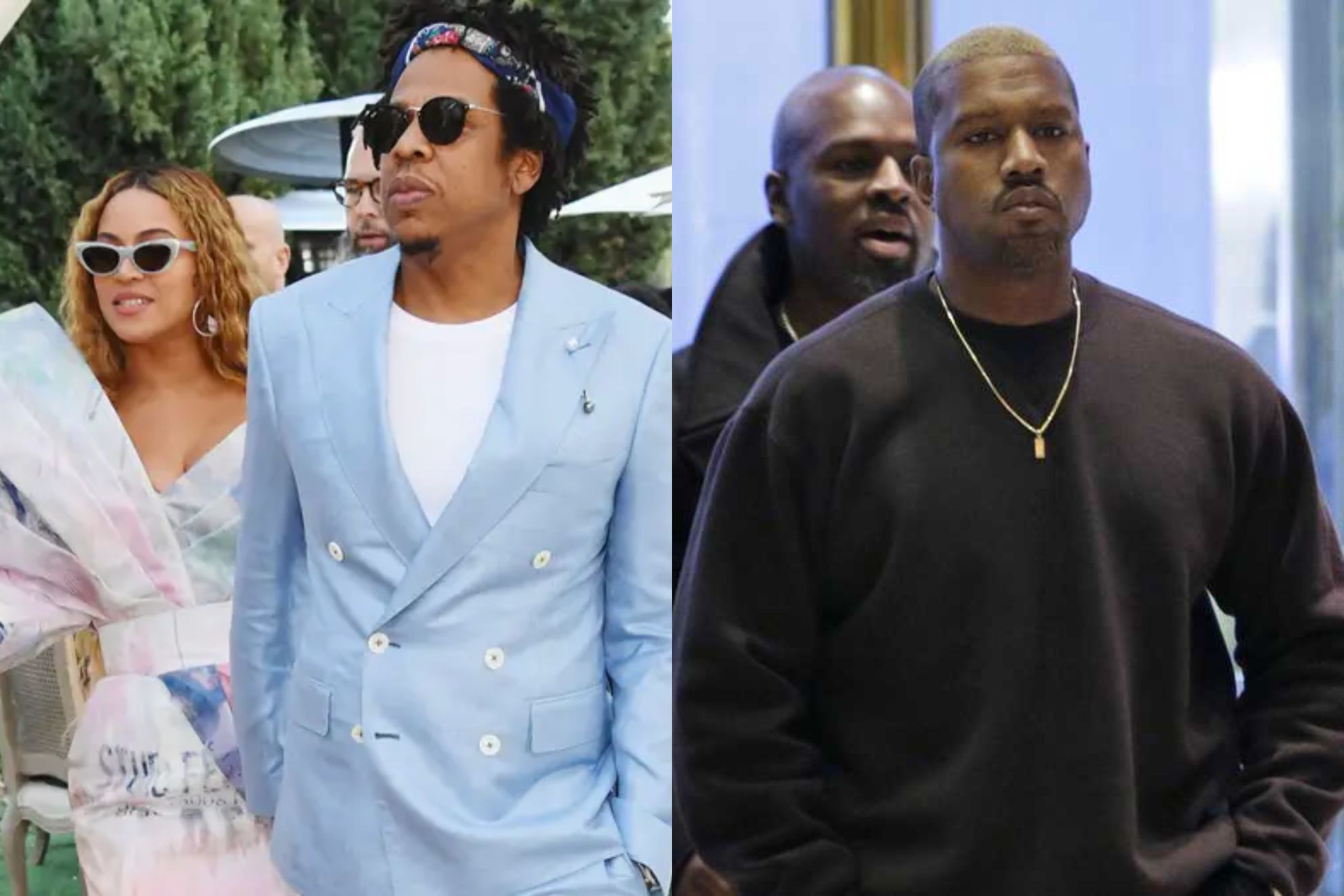 Jay-Z & Beyonce, and Kanye West