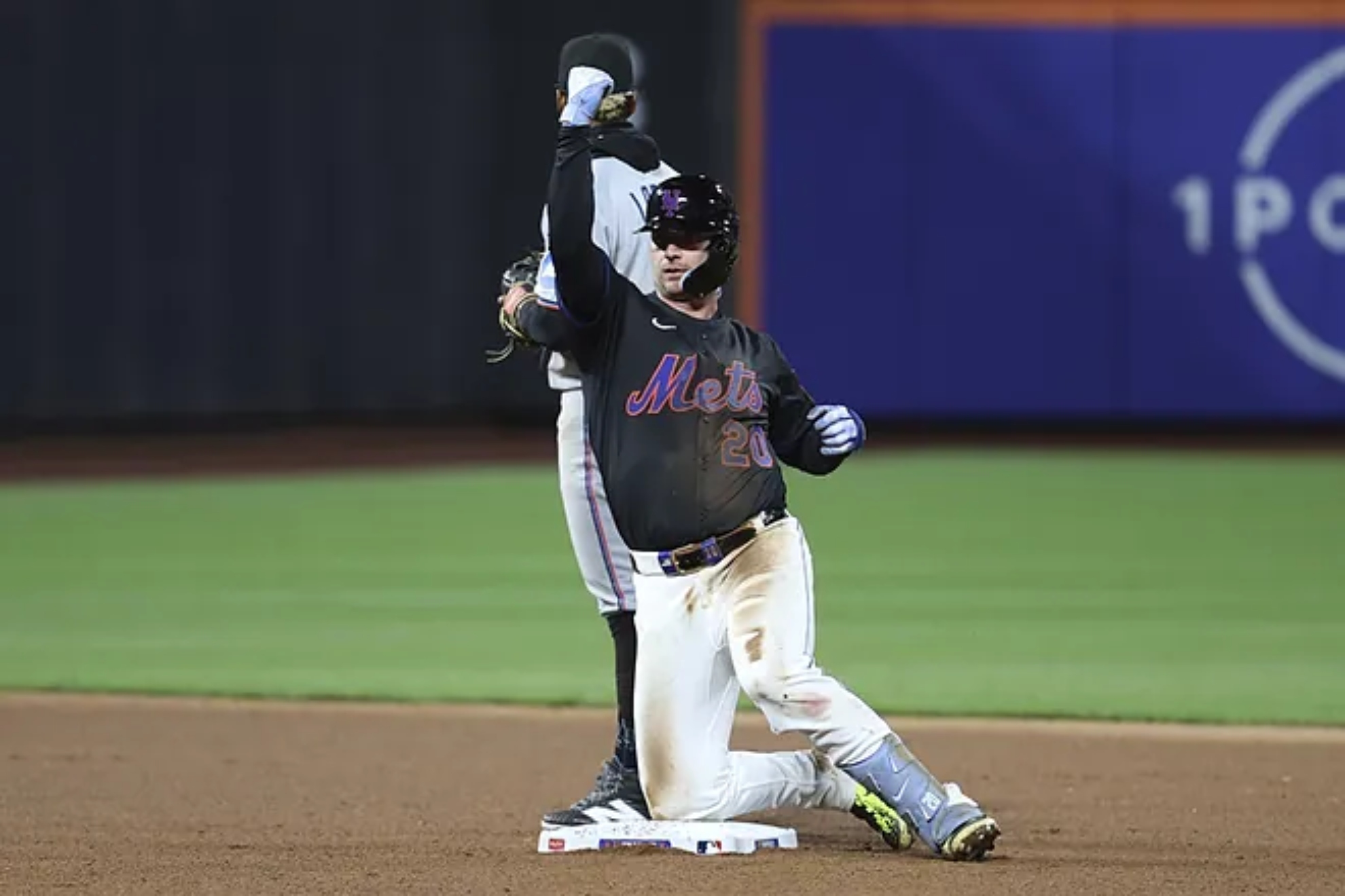 Pete Alonso celebrates another multi-million dollar deal from which he will receive nothing but sees as key to the future