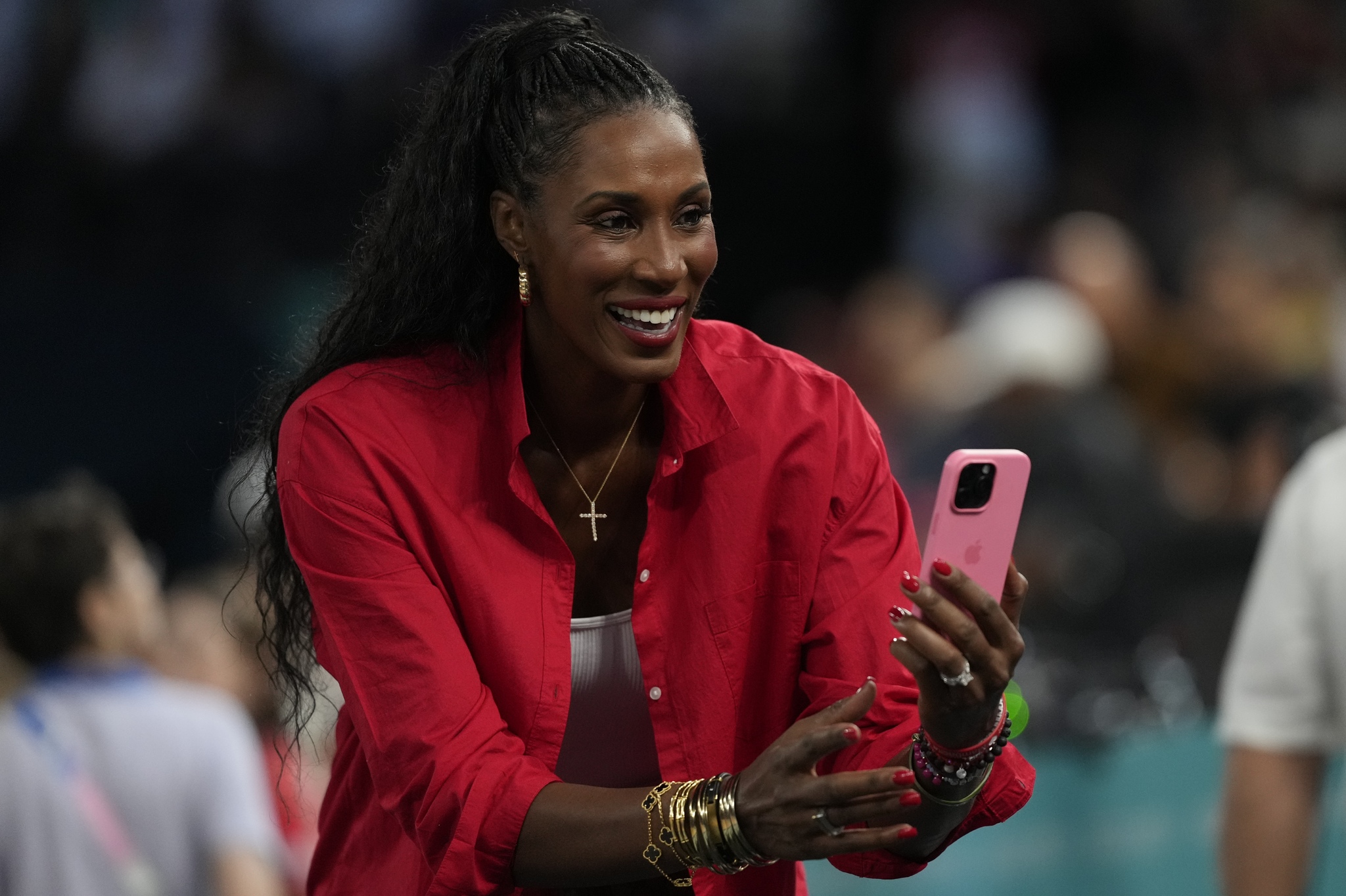 Lisa Leslie, proud to be a reference for women and girls.