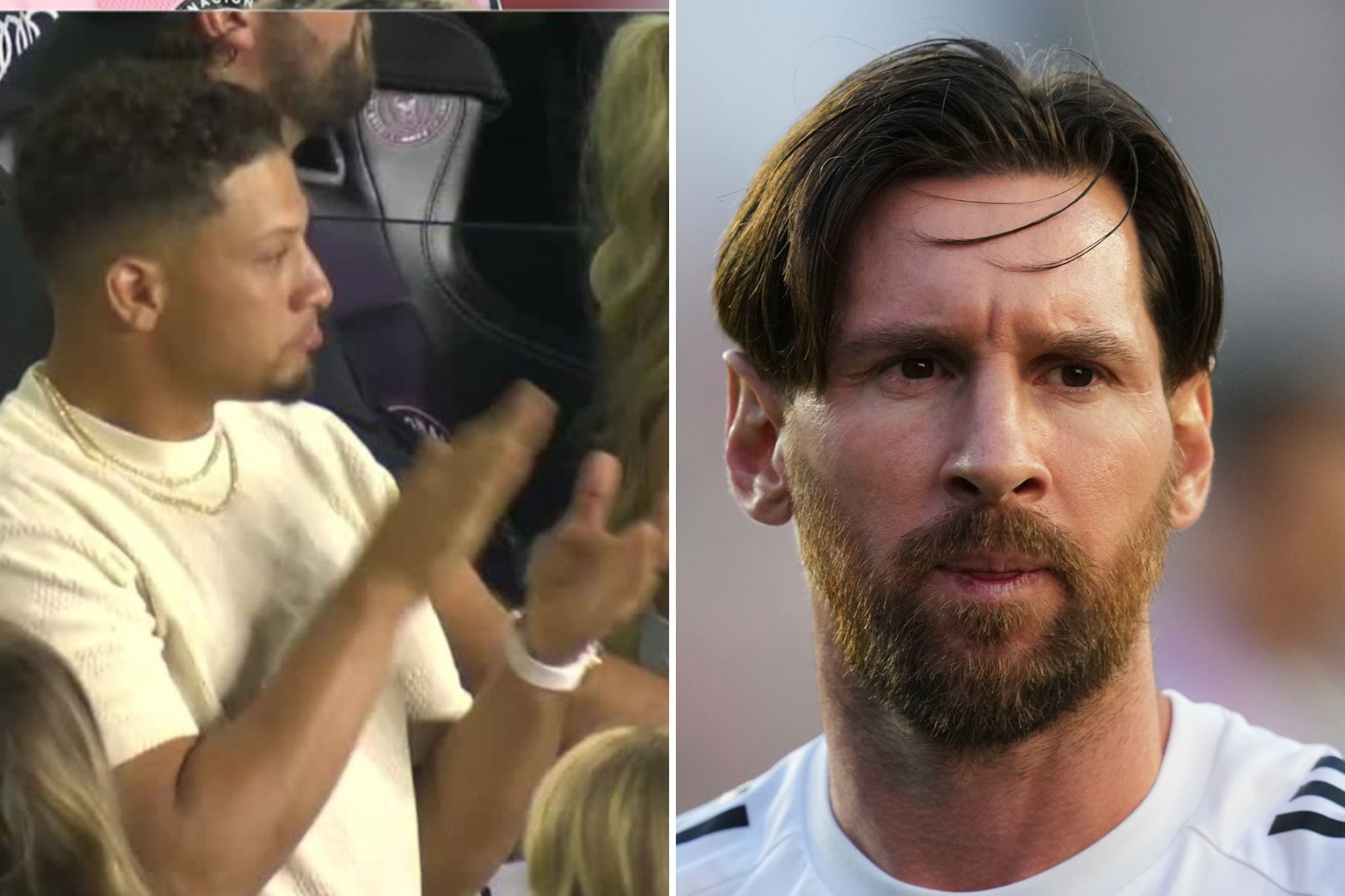 The Chiefs quarterback was present at the game.