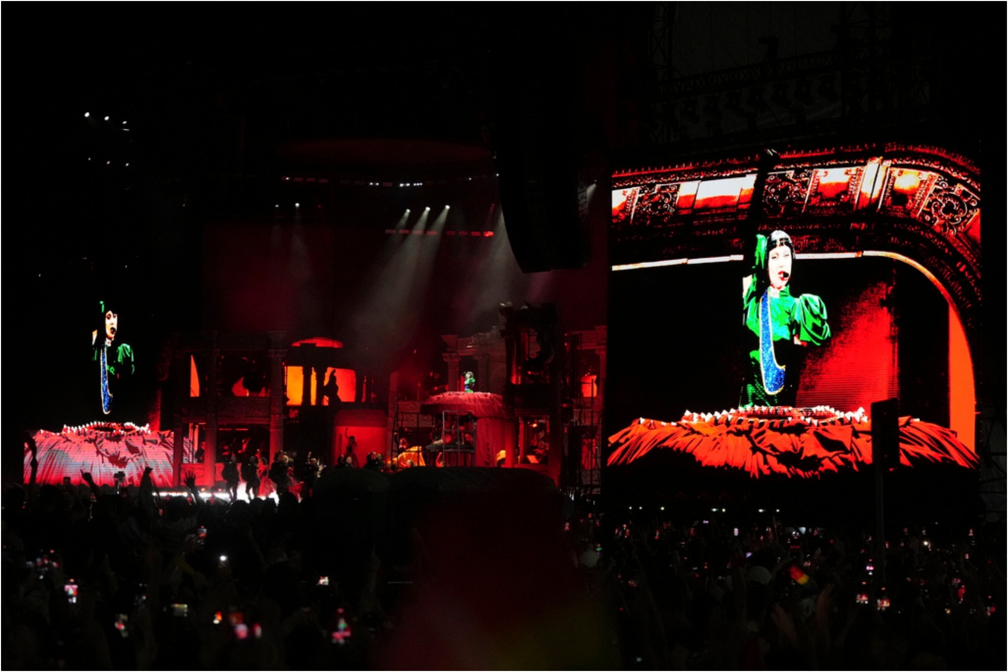 Lady Gaga performs during her free concert on Copacabana Beach in Rio de Janeiro.