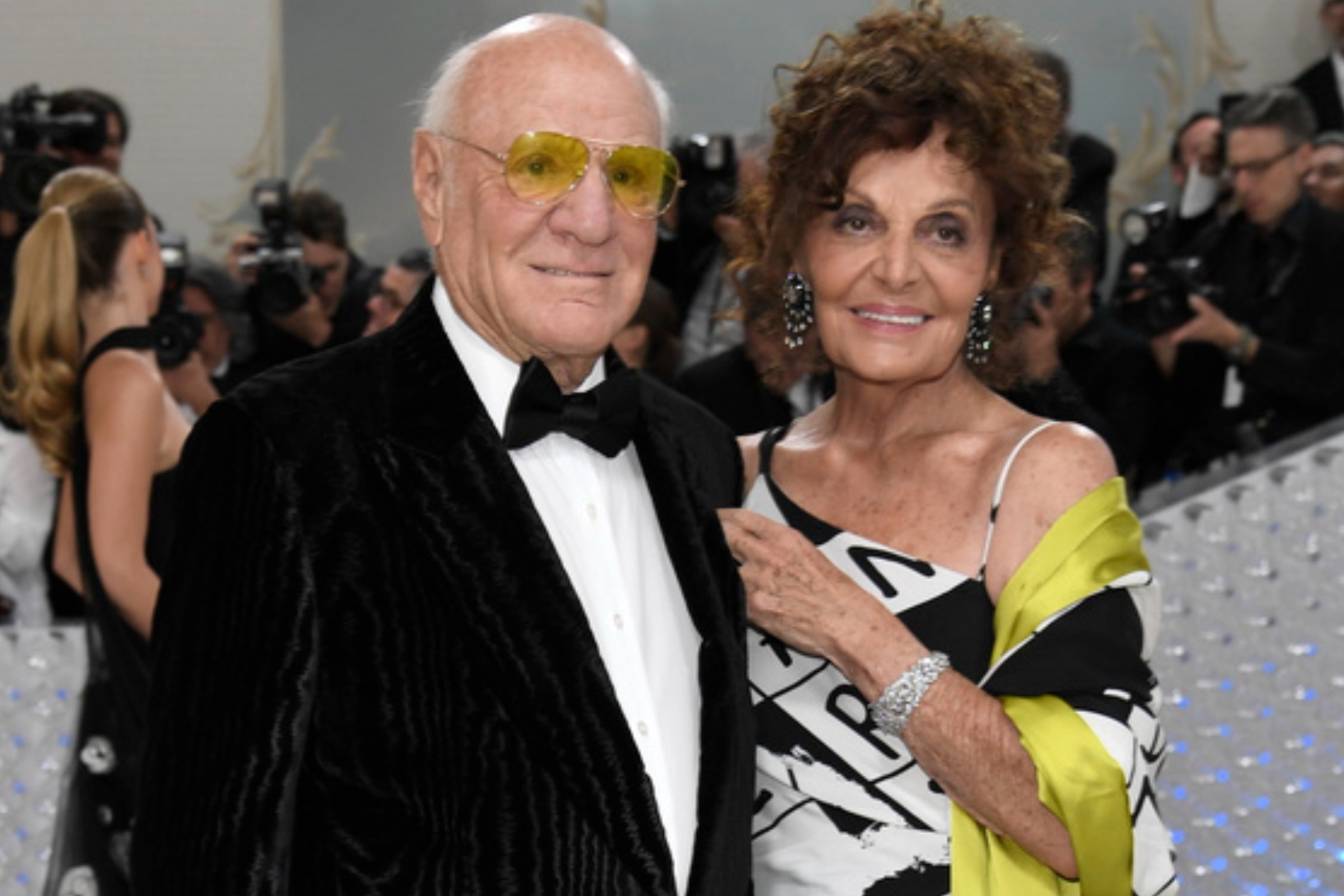 Barry Dillar & Diane von Furstenberg attend the 2023 MET Gala