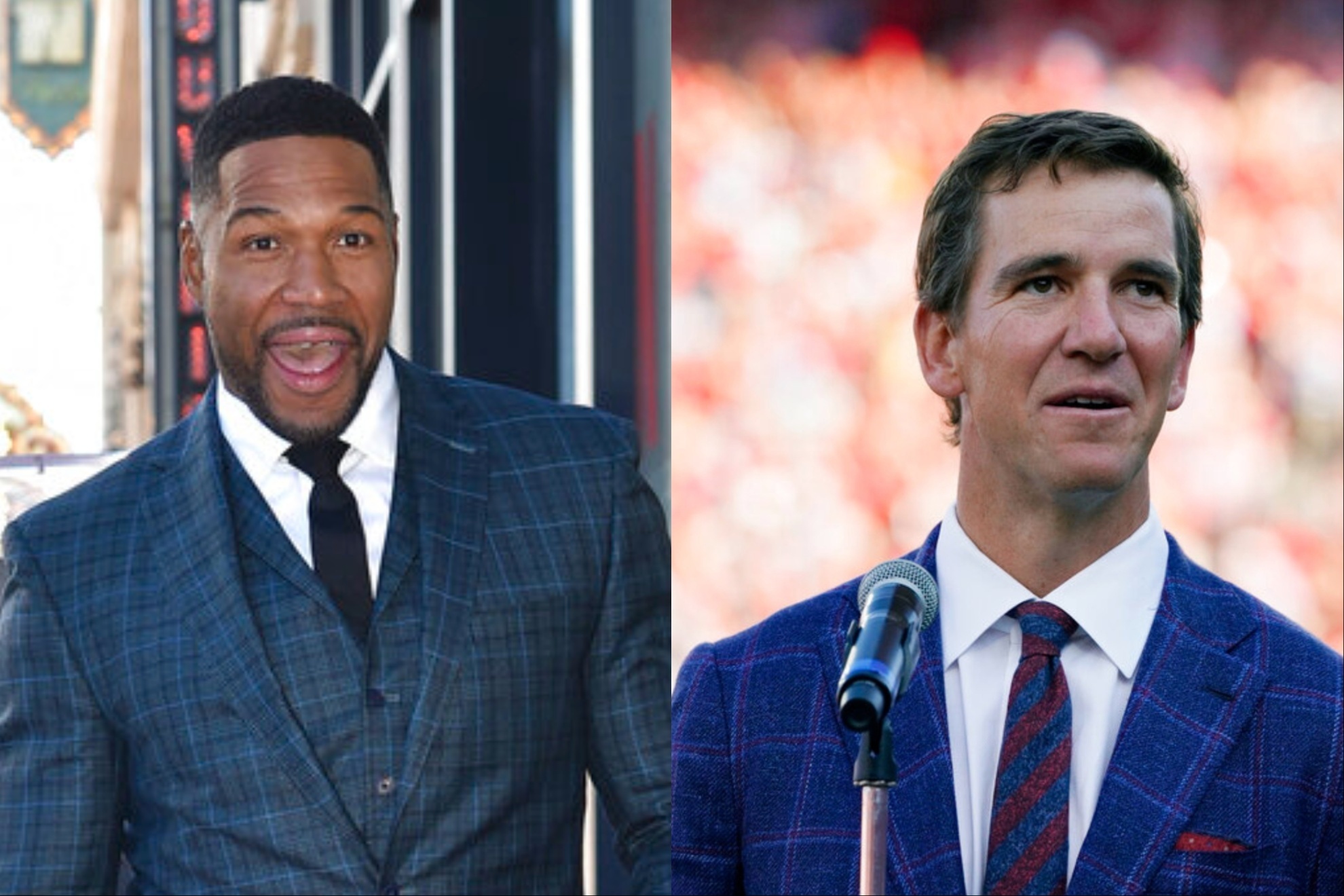 Michael Strahan or Eli Manning? Who will win the race to become the New York Giants new shareholder?