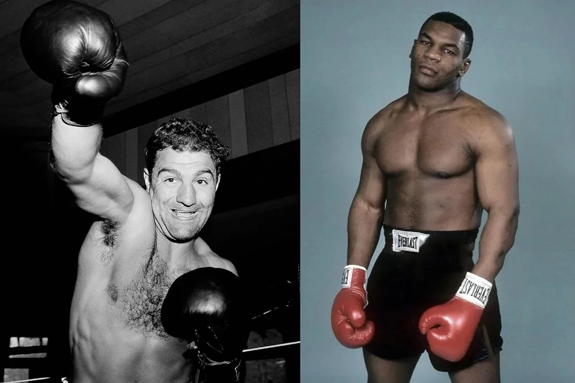 Rocky Marciano Mike Tyson heavyweight champions boxing
