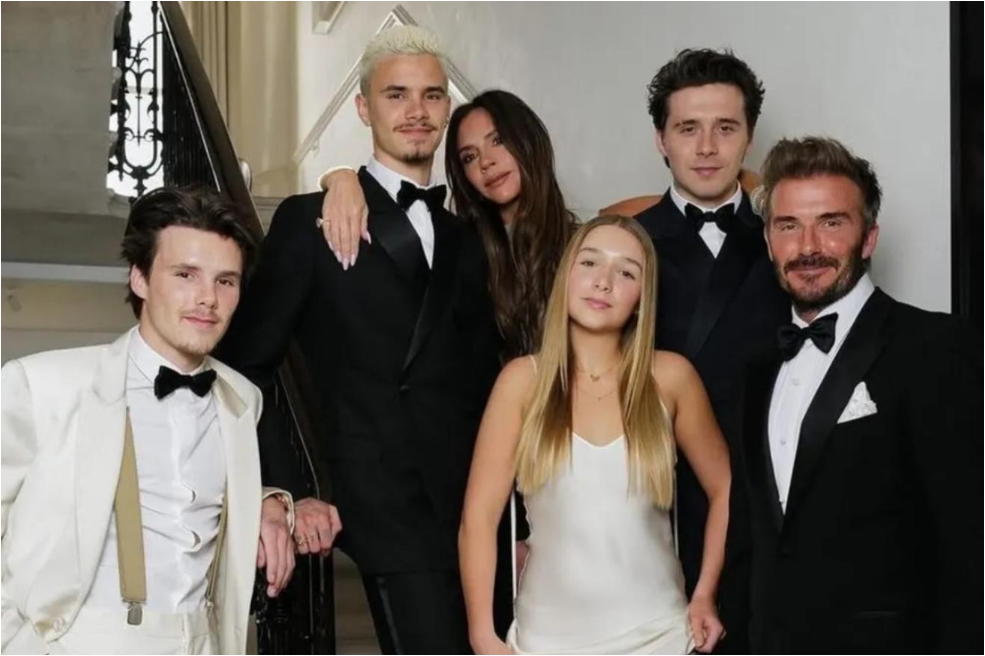 The entire Beckham family.