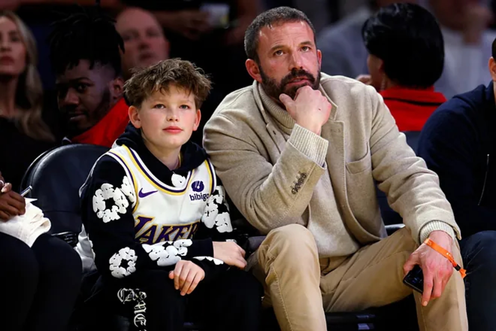 Ben Affleck takes his son Samuel shopping for a Mothers Day gift for Jennifer Garner