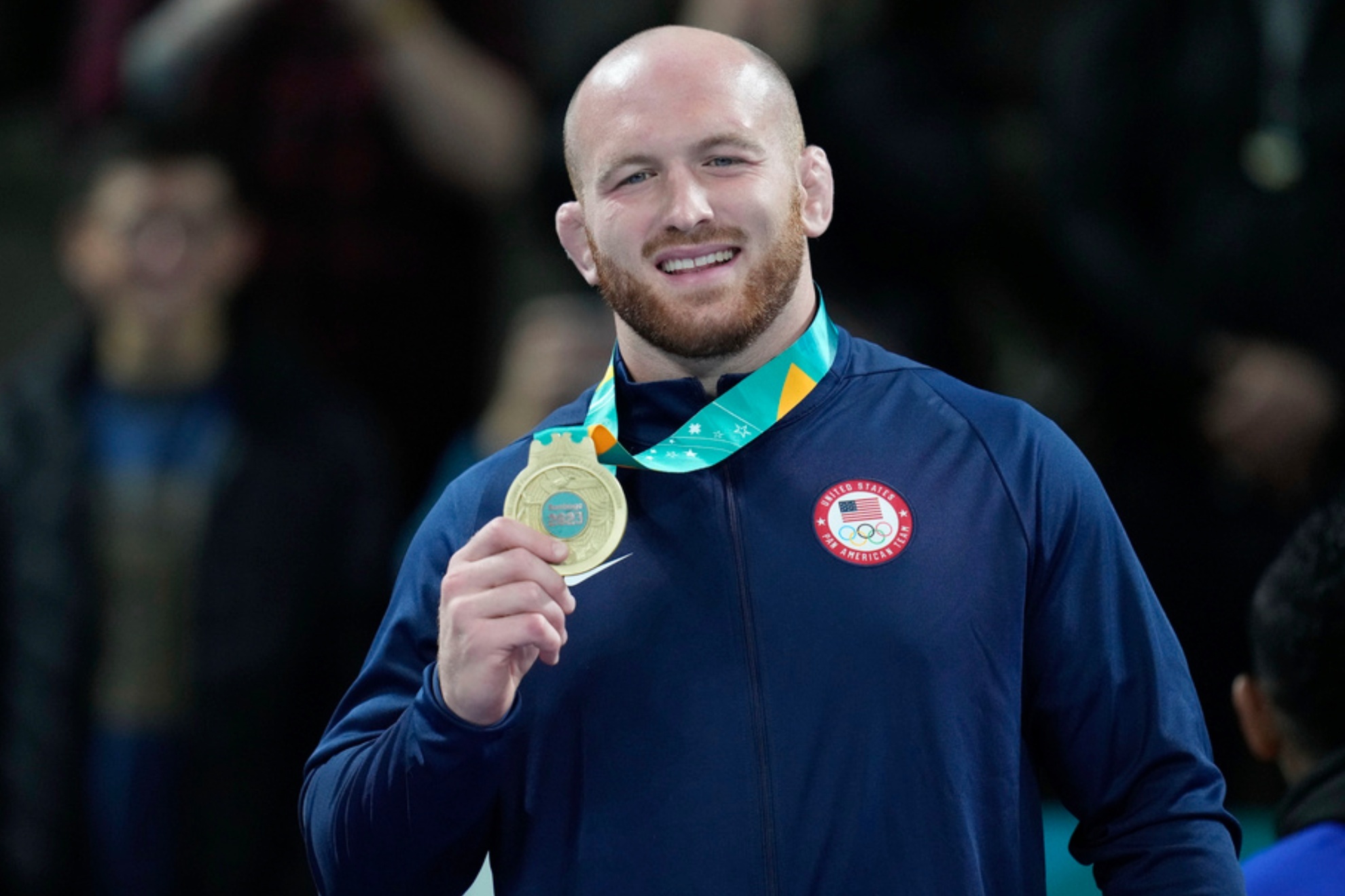 Kyle Snyder won gold at the mens 97kg wrestling freestyle event at the Pan American Games in 2023