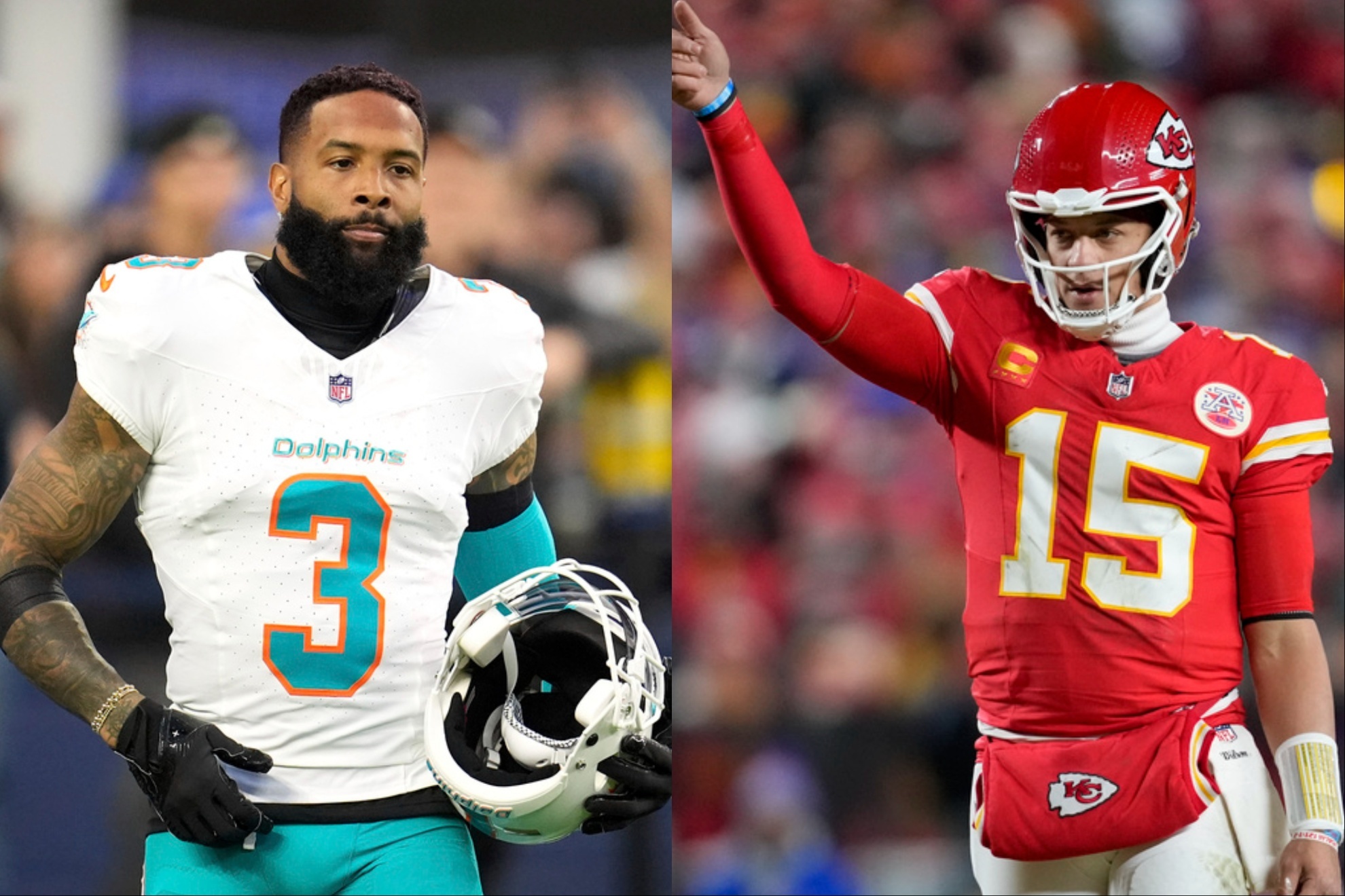 Odell Beckham Jr. received a short but emotional message from Patrick Mahomes.