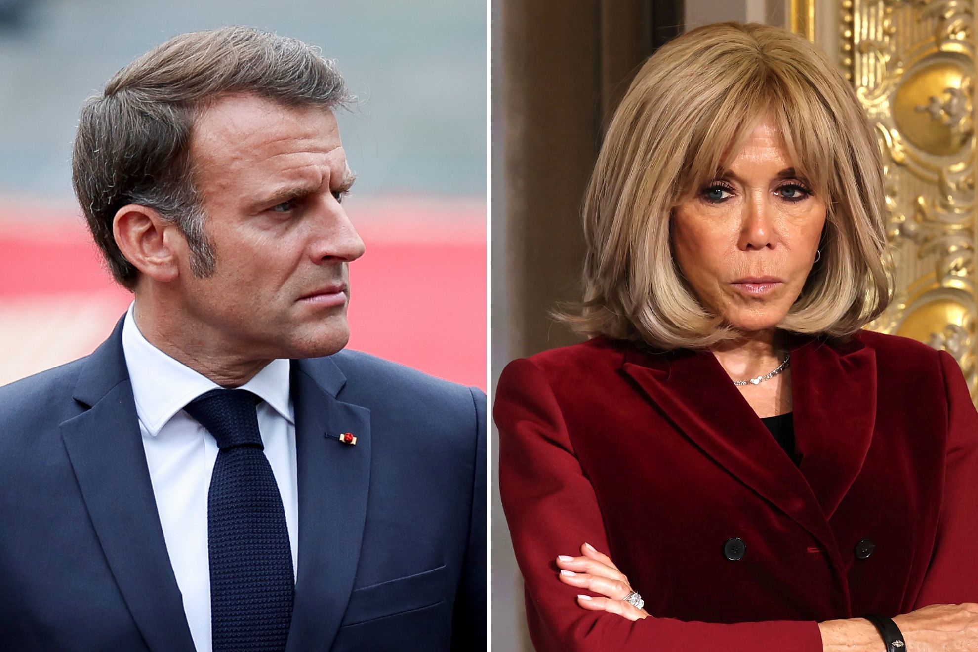 Emmanuel Macron gets a surprising hard slap to the face from his wife Brigitte