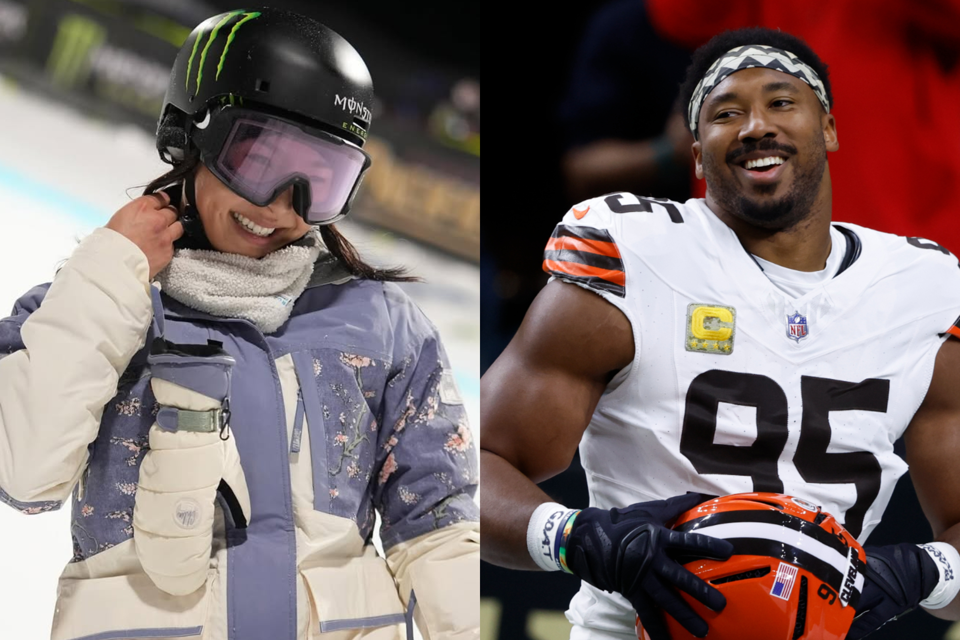 Chloe Kim makes a promise to Myles Garrett after his record with the Browns