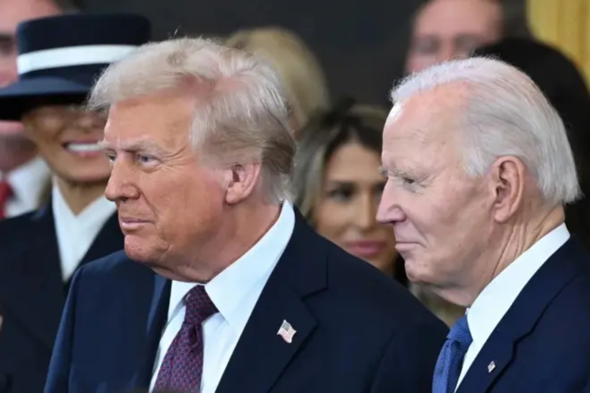 Donald Trump spreads theory that Biden was executed and replaced by clones and robotic entities
