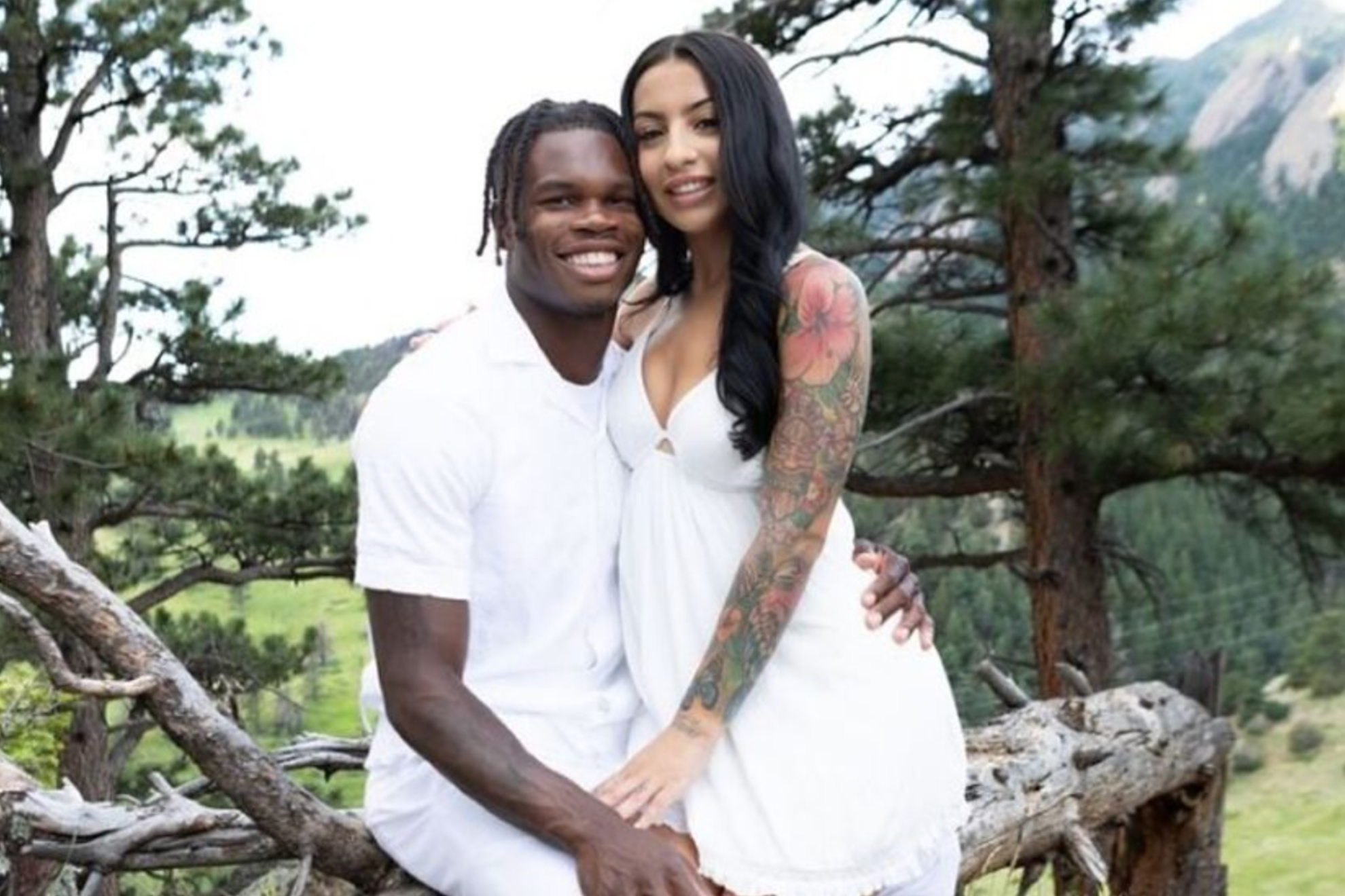 Travis Hunter and wife Leanna Lenees message to welcome baby boy just months after Nashville wedding