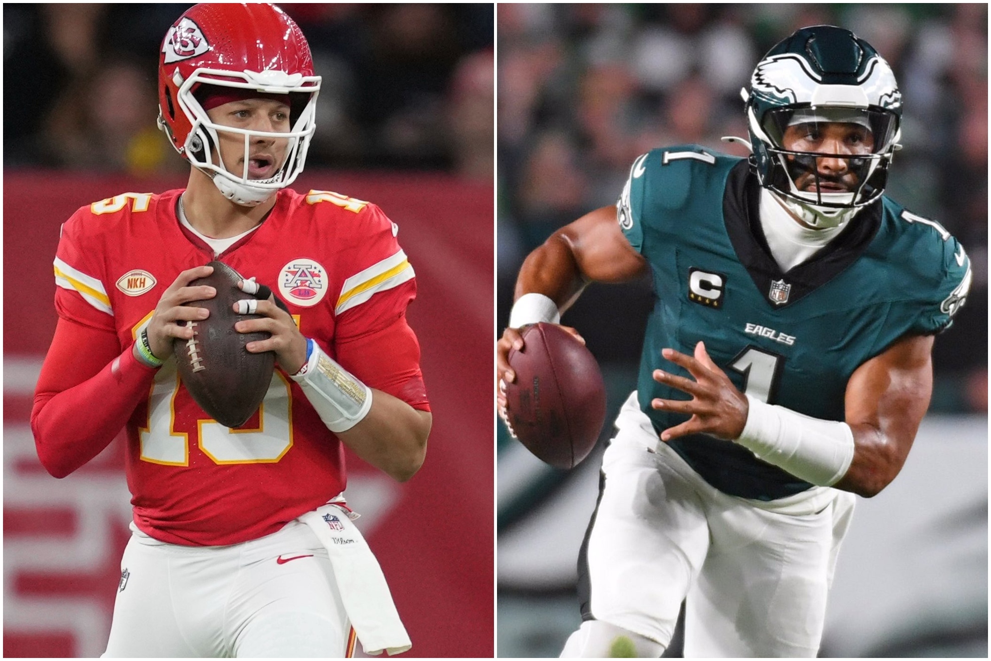 Patrick Mahomes and Jalen Hurts