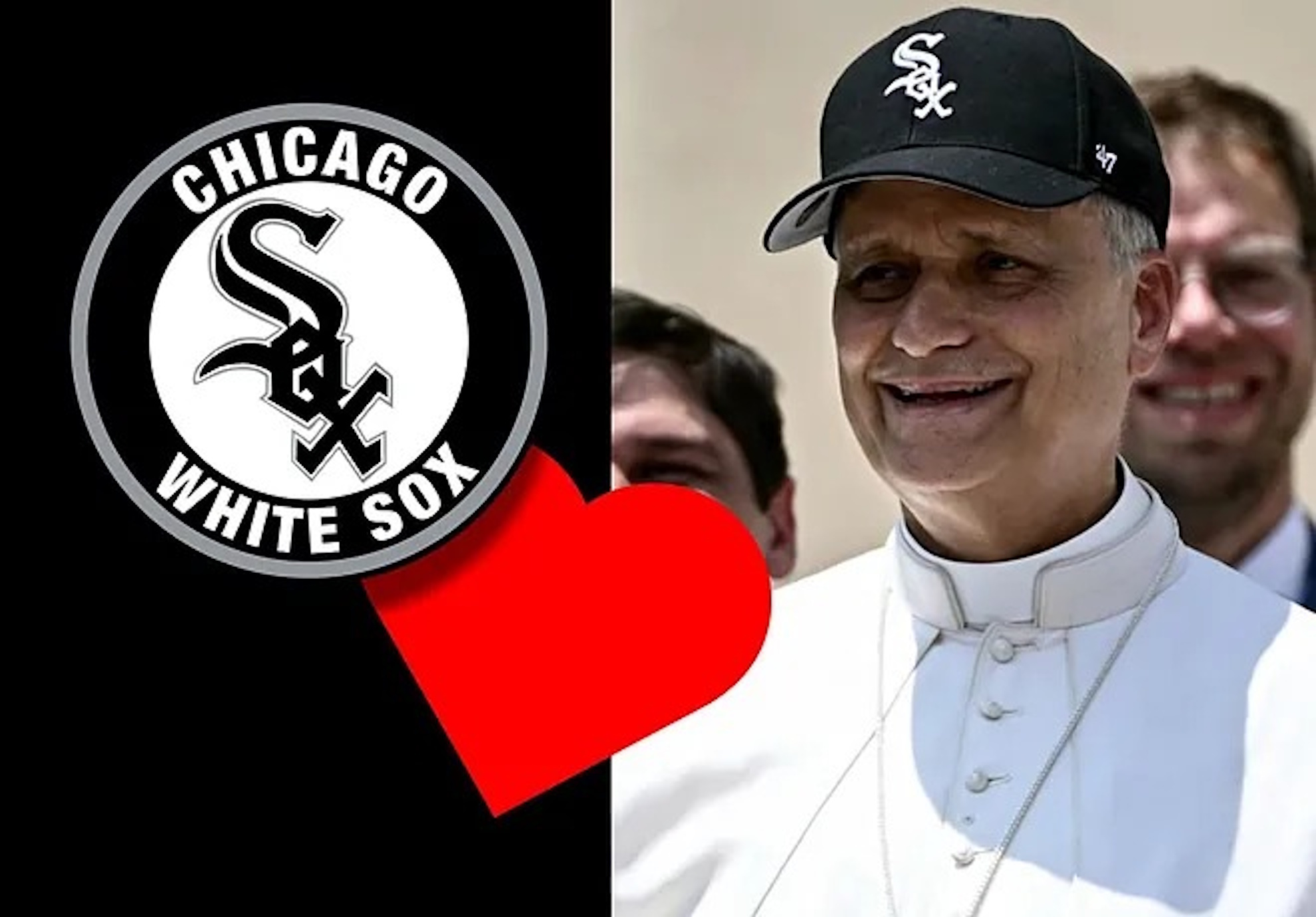 Pope Leo XIV Chicago White Sox hat Vatican Rome MLB baseball