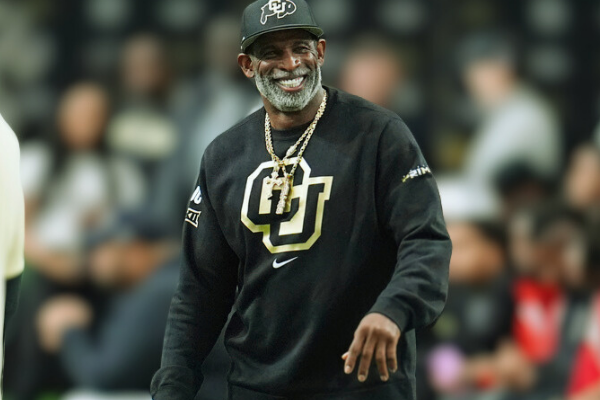 Colorado head coach Deion Sanders during Colorados NFL football.