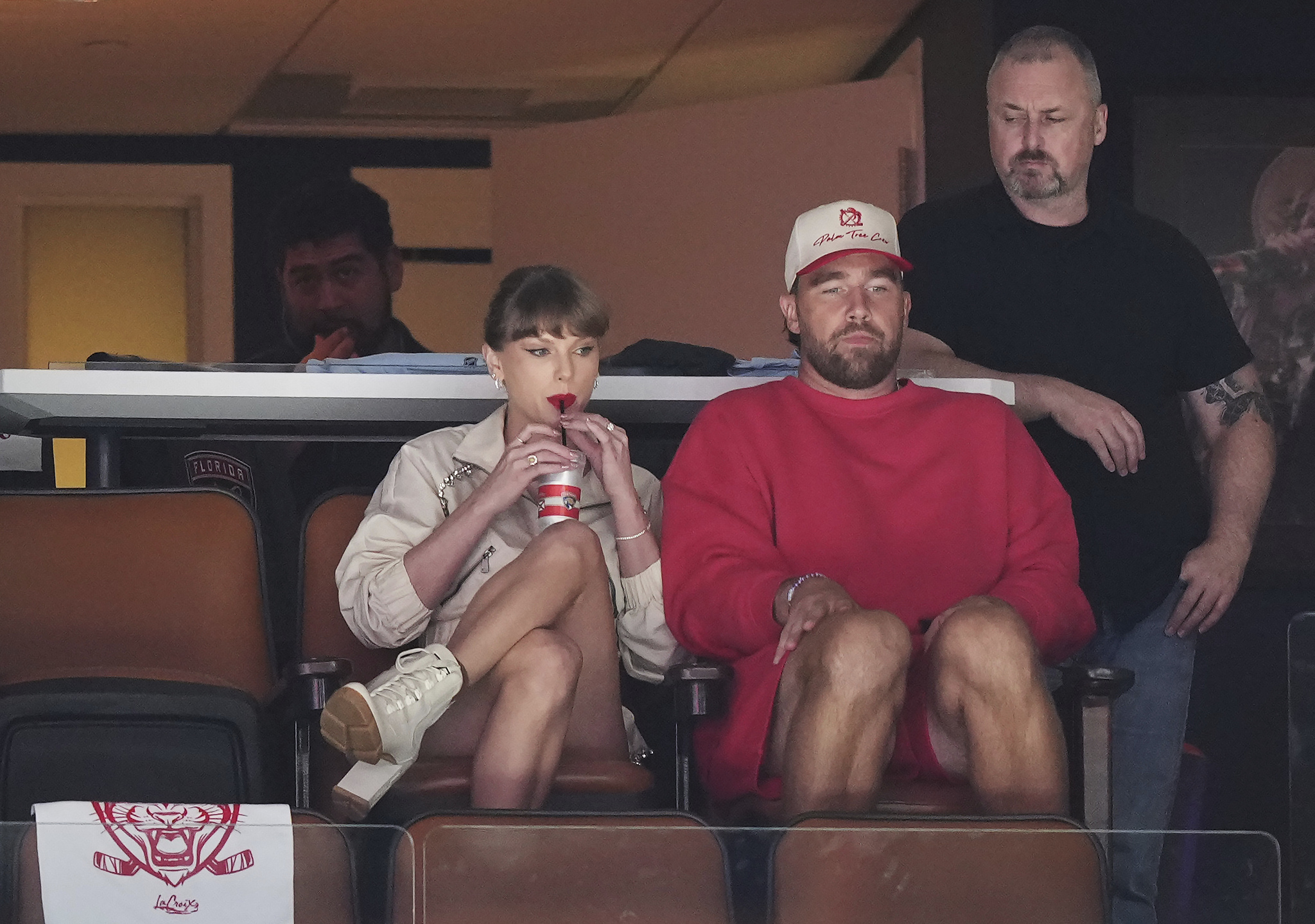 Taylor Swift and Travis Kelce take fans by surprise with appearance in Stanley Cup Final