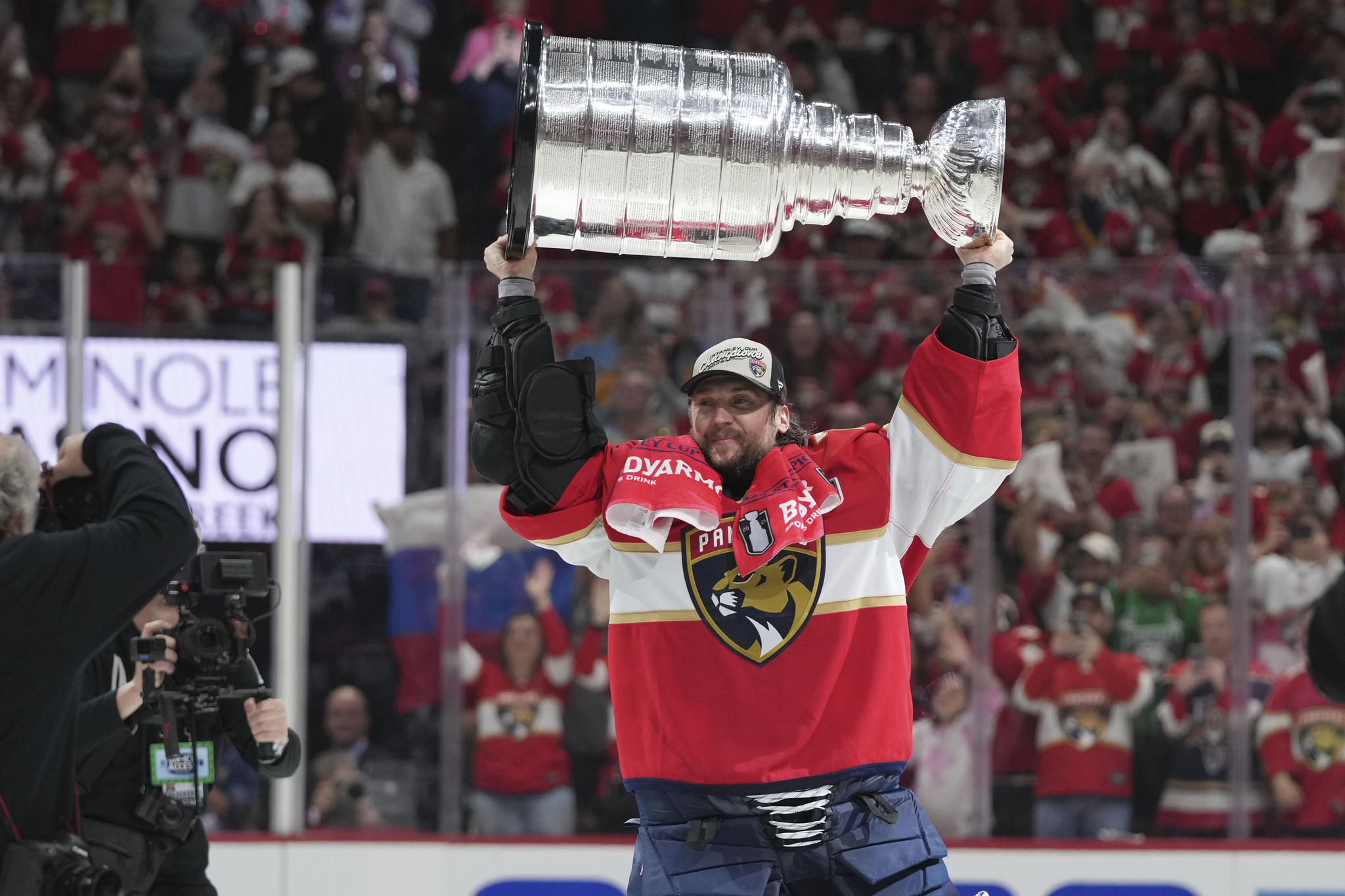 Florida goaltender Sergei Bobrovsky (AP Photo/Lynne Sladky)
