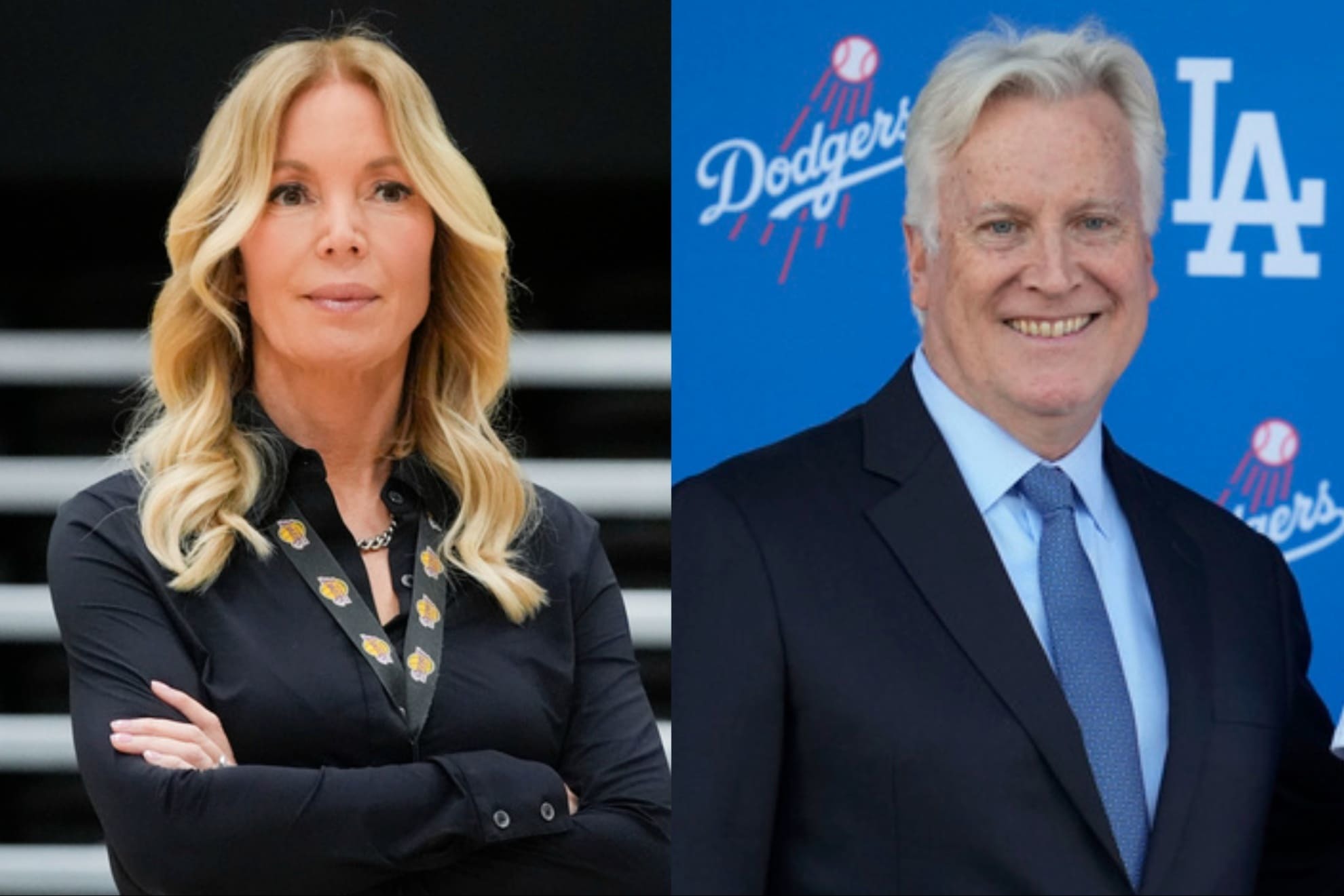 Lakers Governor Jeanie Buss and Mark Walter.