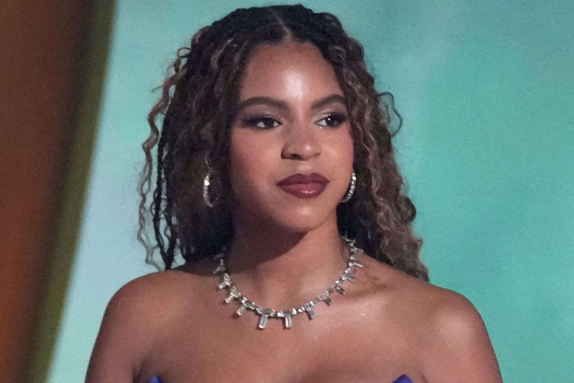 Blue Ivy Carter almost injures herself by jumping into a car in Paris