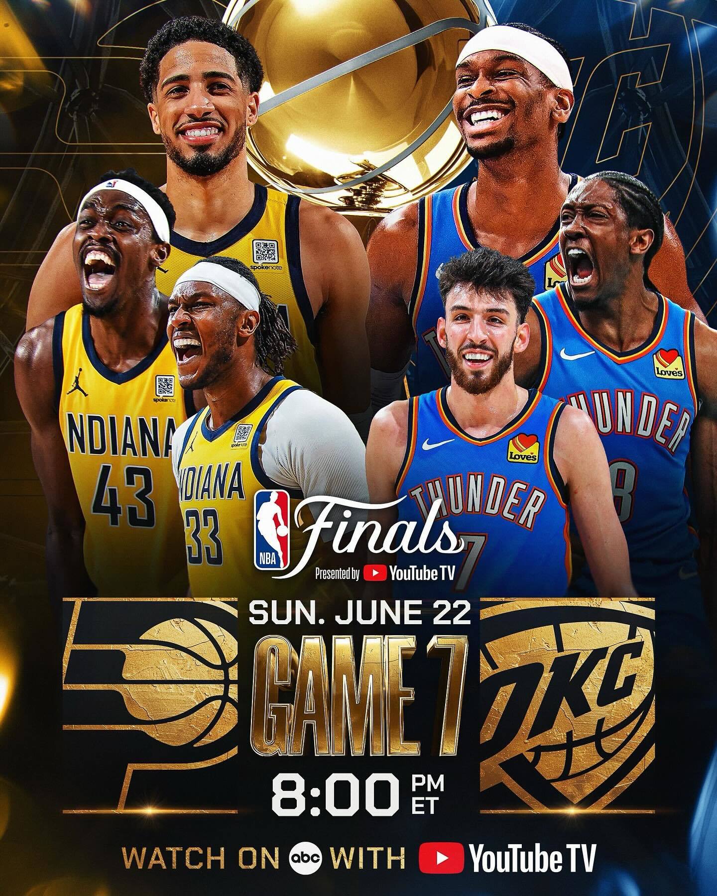 The Indiana Pacers and the Oklahoma City Thunder are ready for Game 7, aiming for their first NBA championship