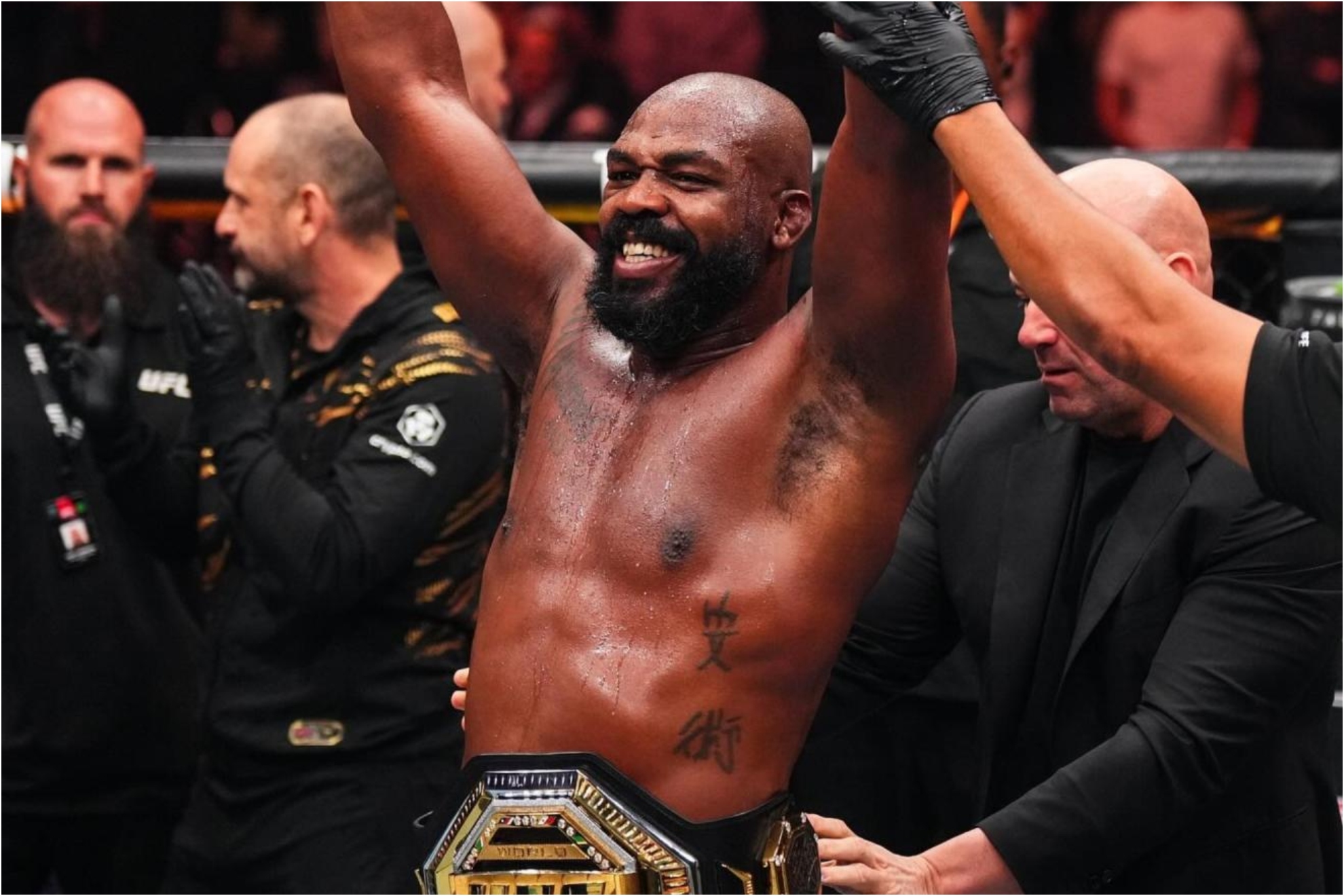 Jon Jones, after beating Stipe Miocic.