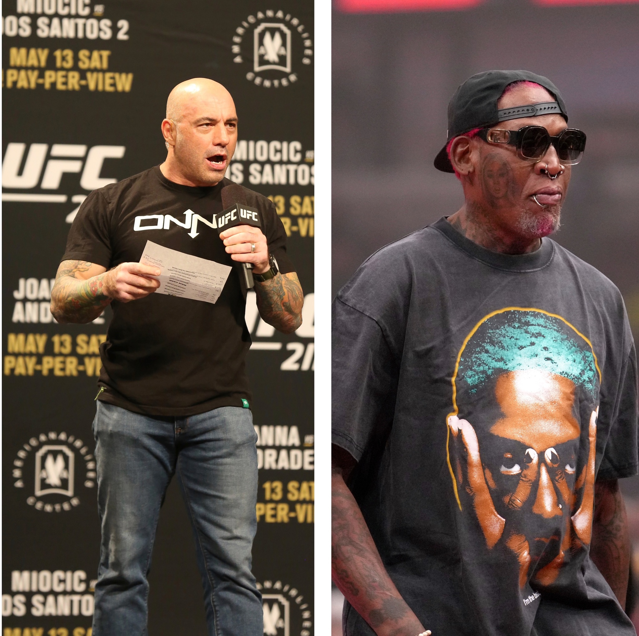 Joe Rogan and Dennis Rodman