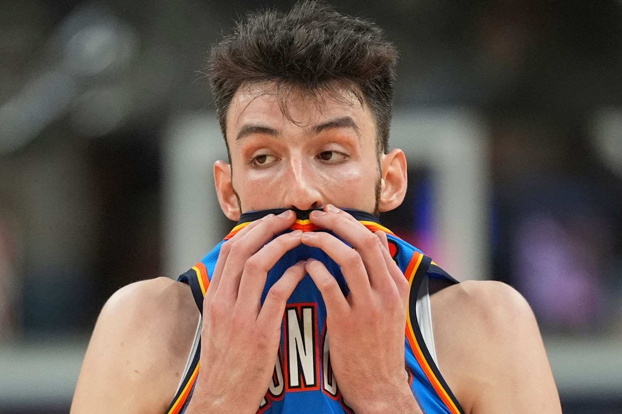 Thunder Chet Holmgren embarrassed himself at the mic celebrating OKC first NBA championship