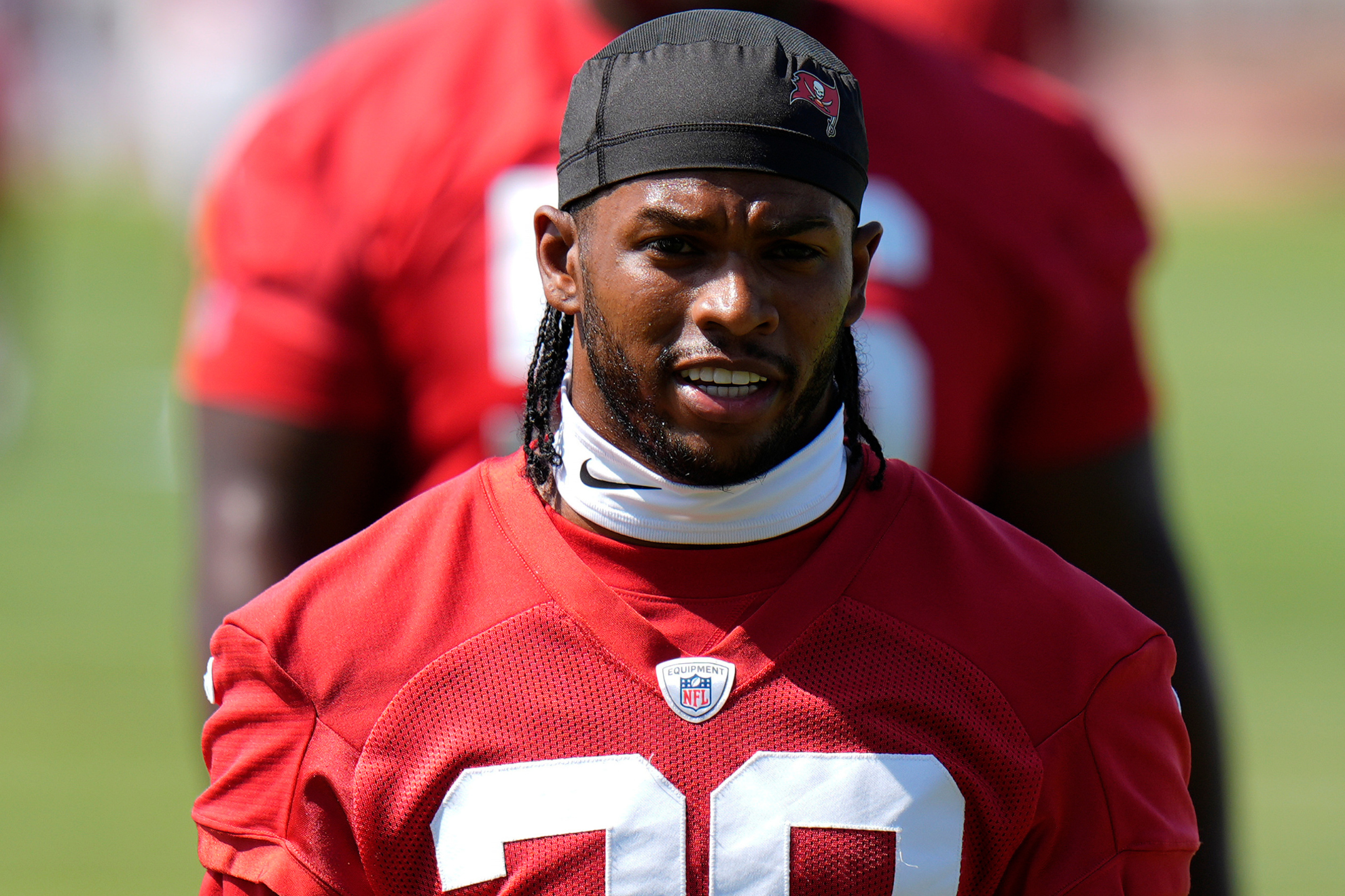 Shilo Sanders during practice at Tampa Bay Buccaneers minicamp.