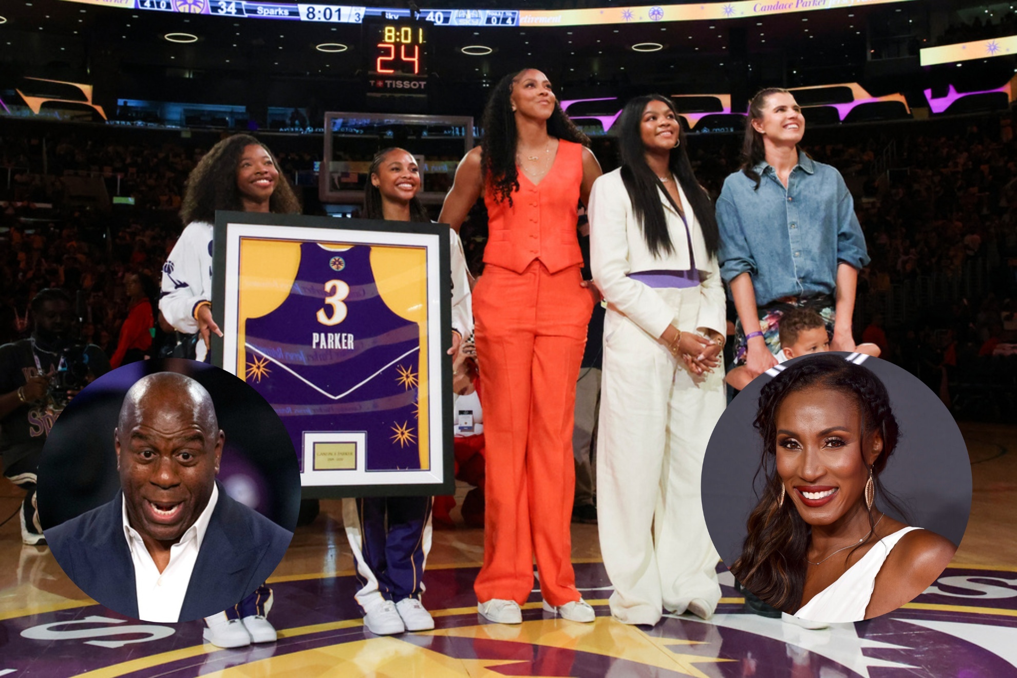 Candace Parker received respect and love from legends like Magic Johnson and Lisa Leslie.