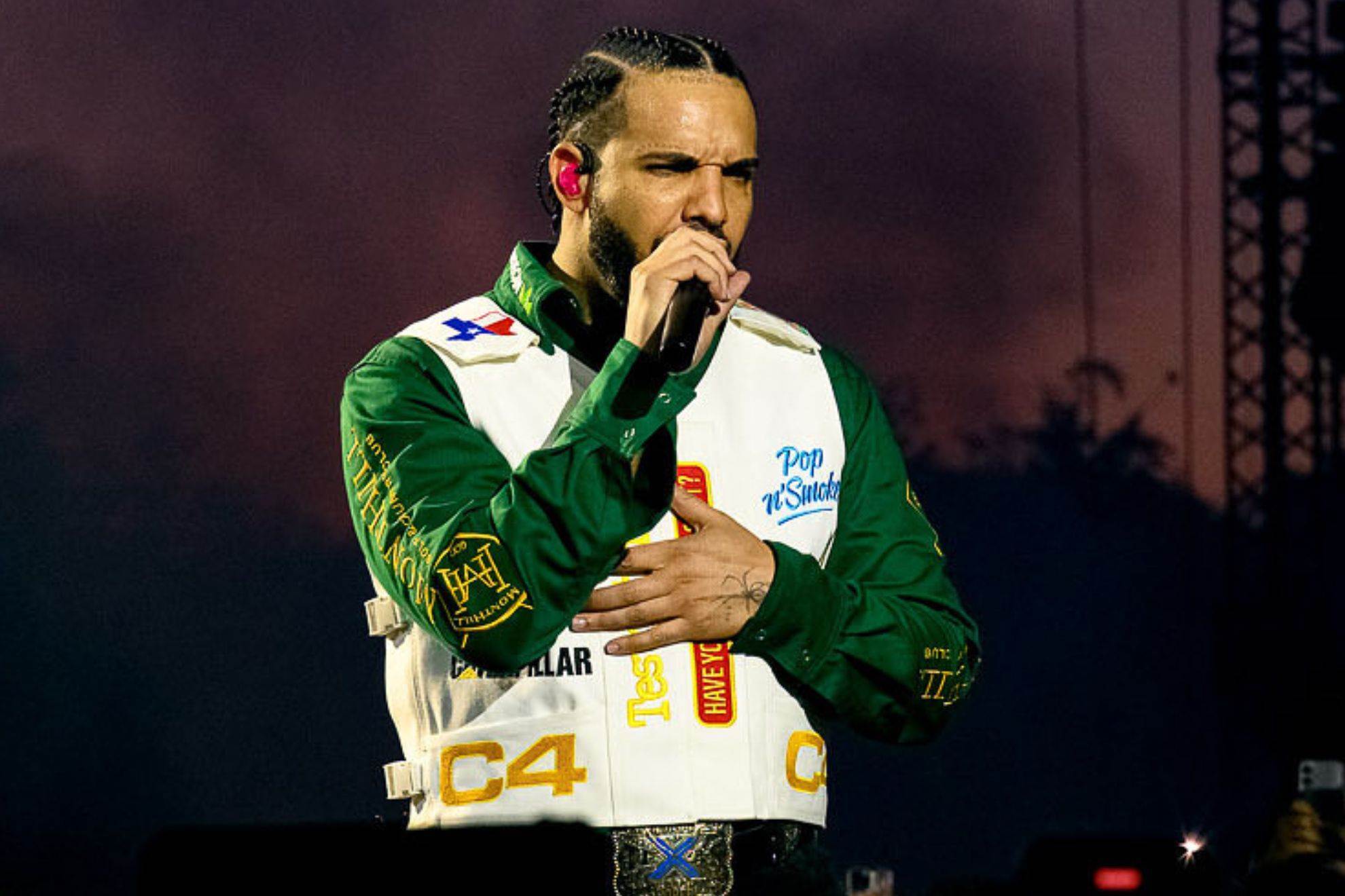 Drake copies Beyonc� and flies on a crane while singing Whitney Houstons biggest hit