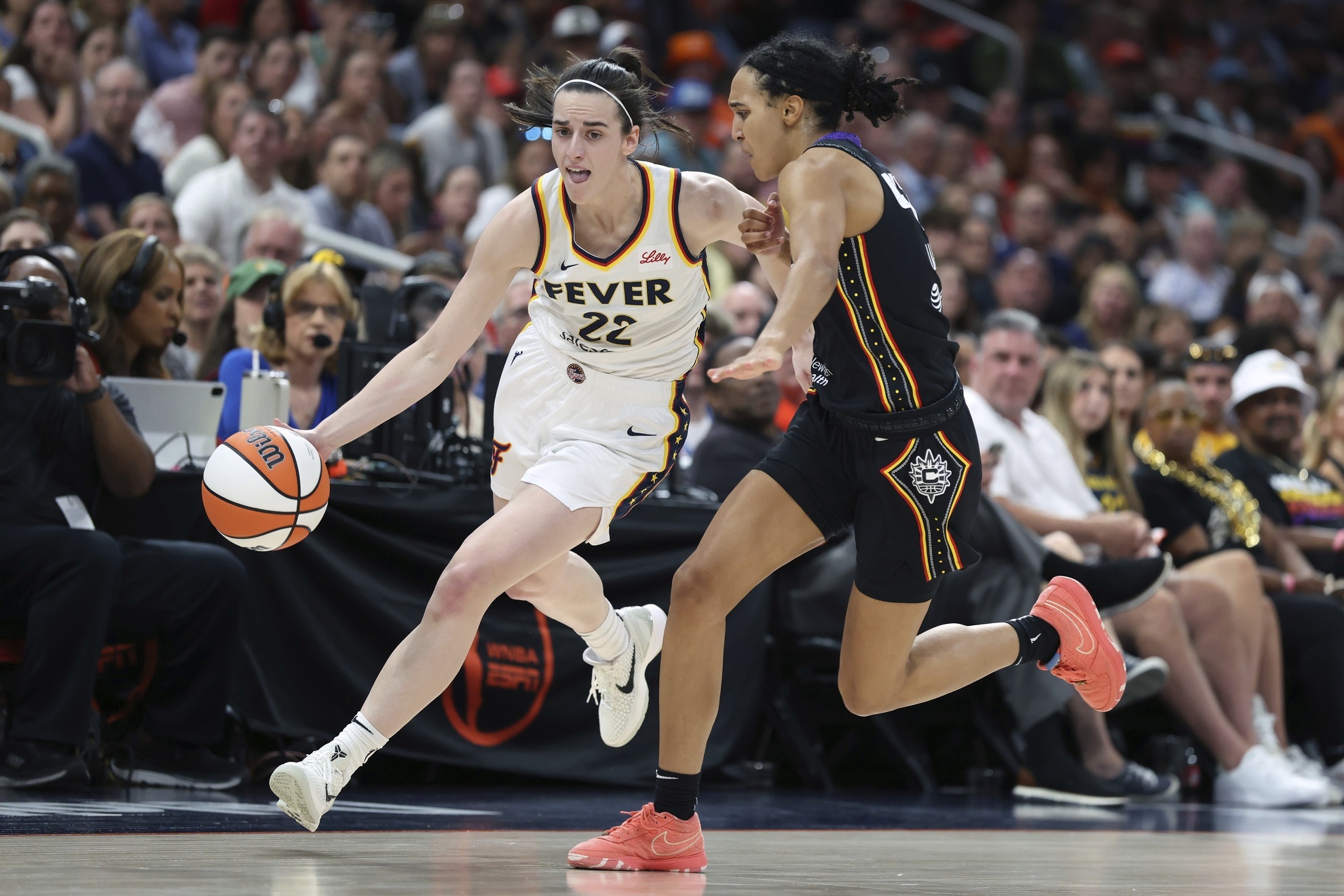 Caitlin Clark in action