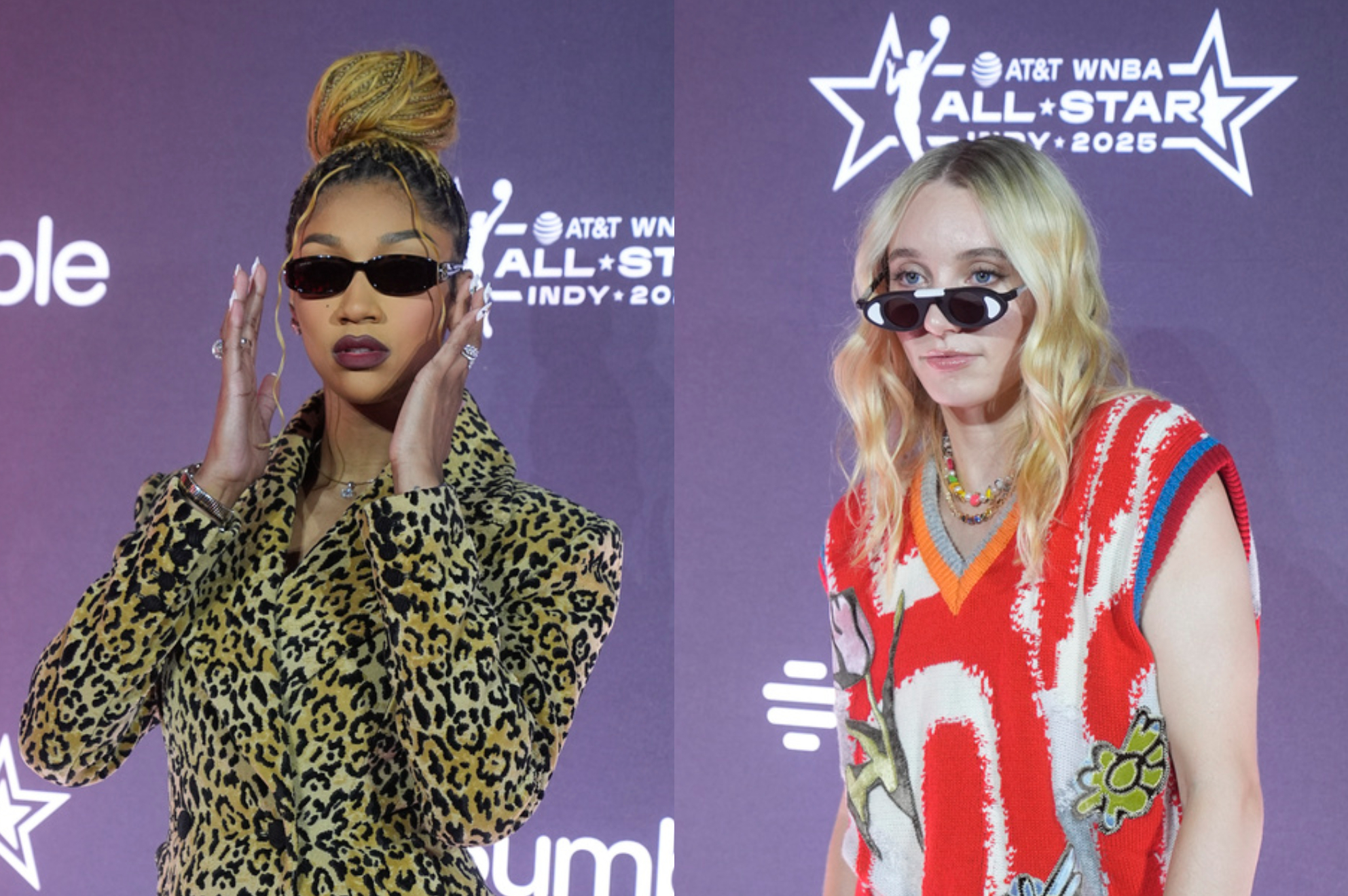 Paige Bueckers and Angel Reese joined forces against Caitlin Clark