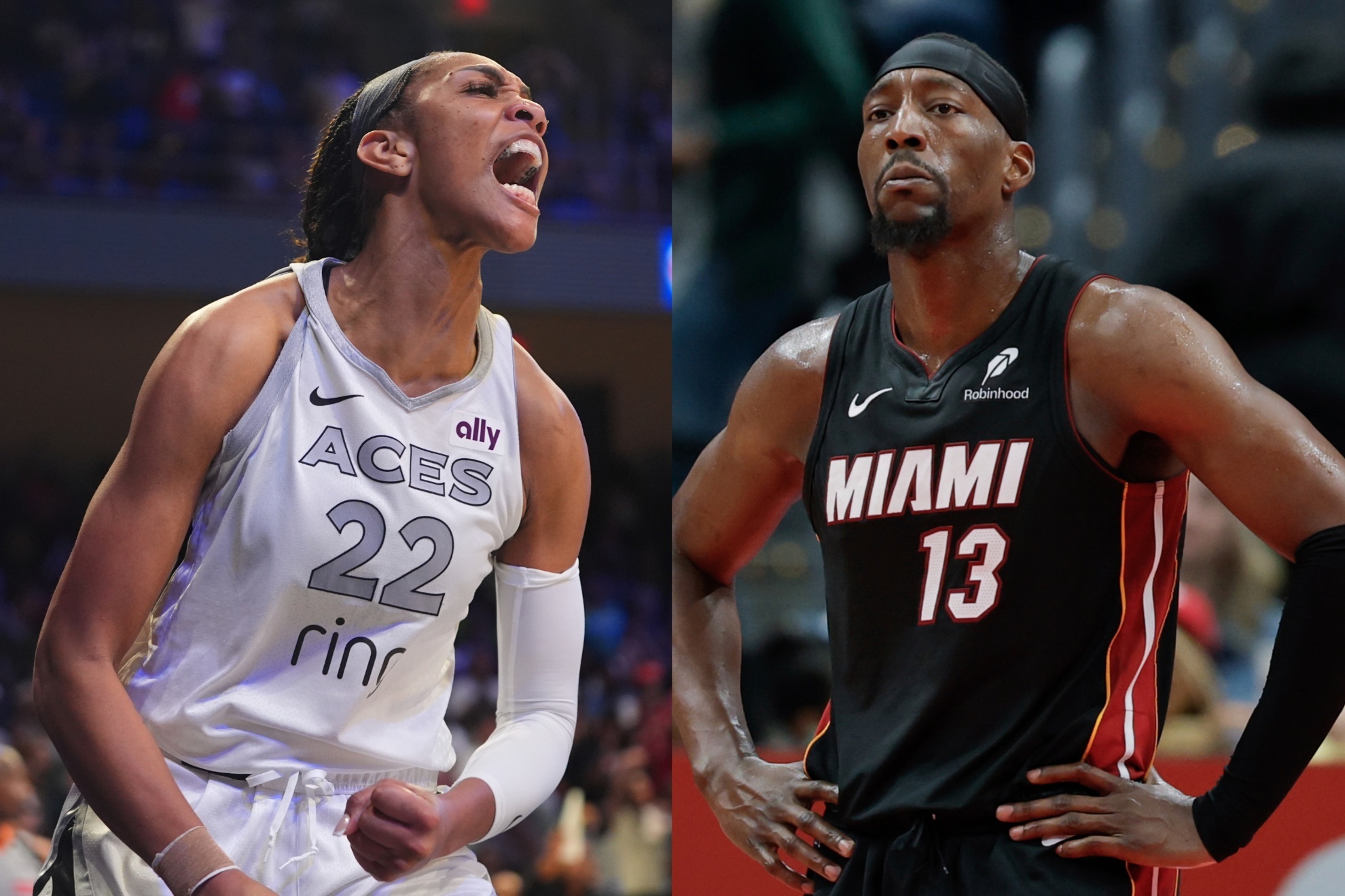 Aja Wilson playfully shades rumored boyfriend Bam Adebayo in 1-on-1 showdown talk