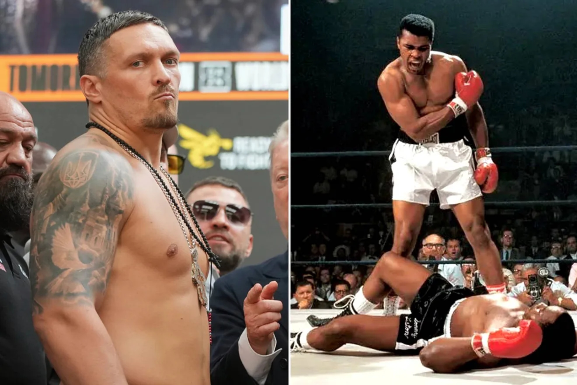 Oleksandr Usyk and Muhammad Ali