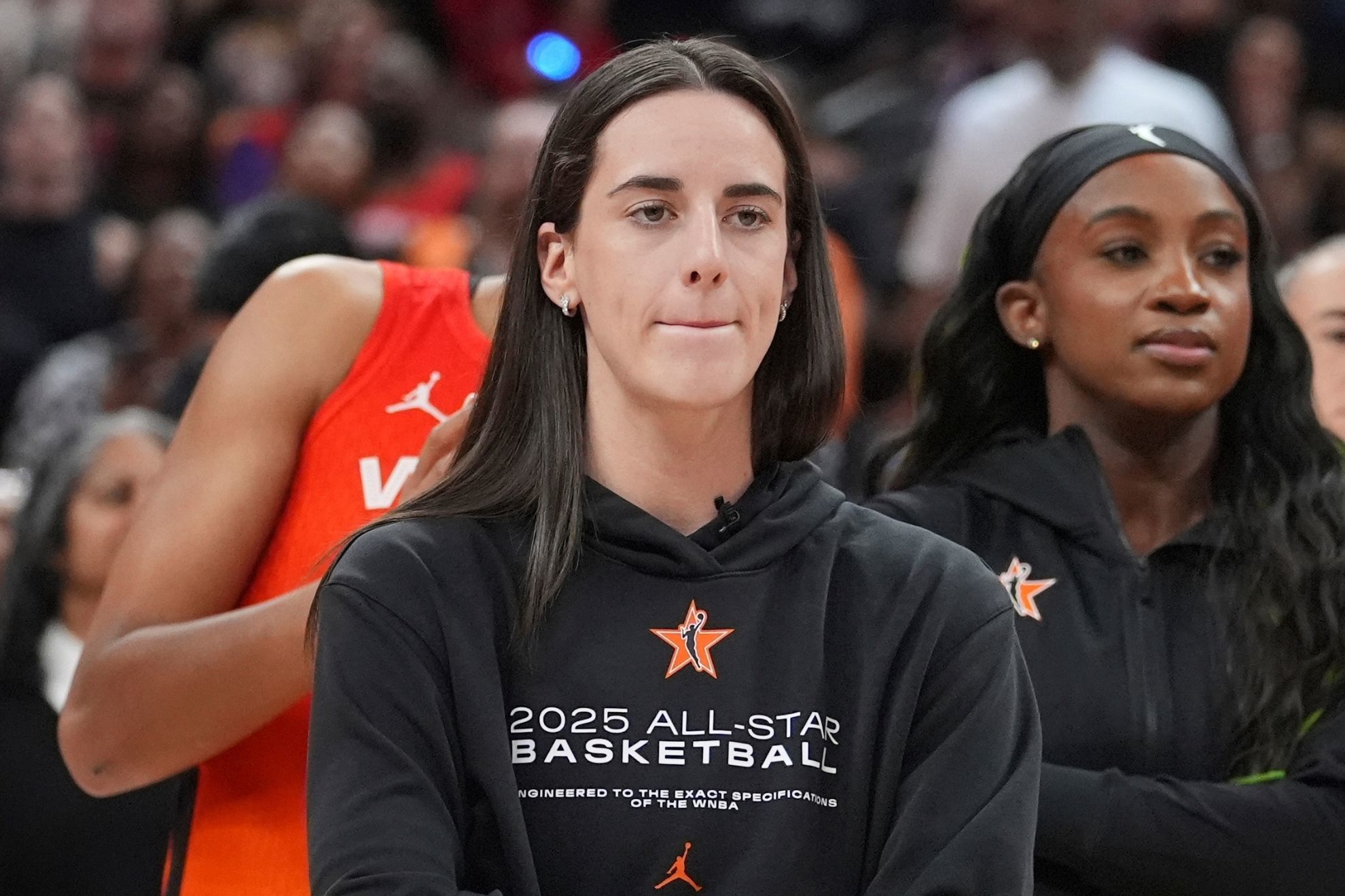 Caitlin Clark dodges Connor McCafferys kiss days after partying with Sophie Cunningham fueling rumors