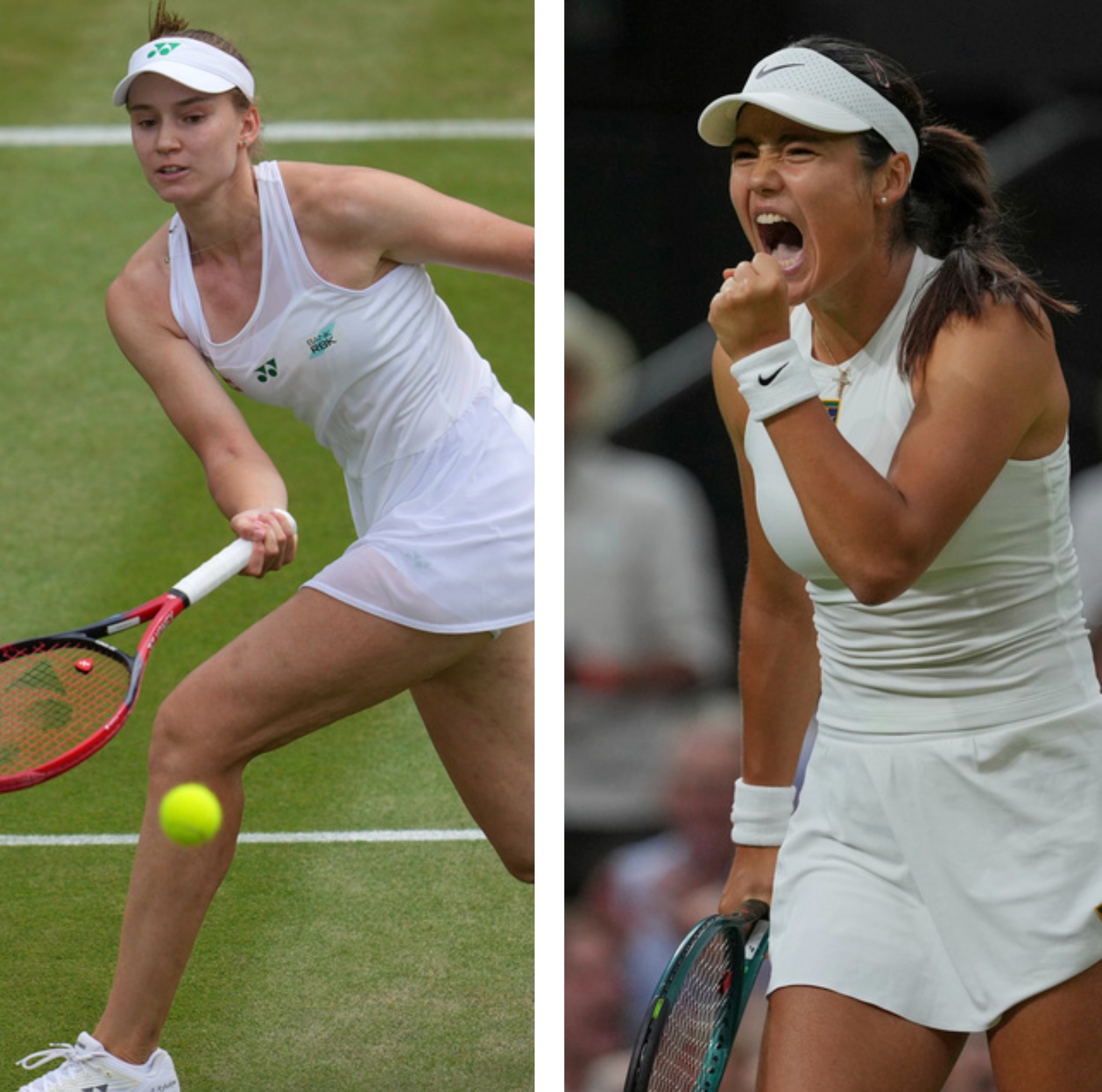 Elena Rybakina and Emma Raducanu