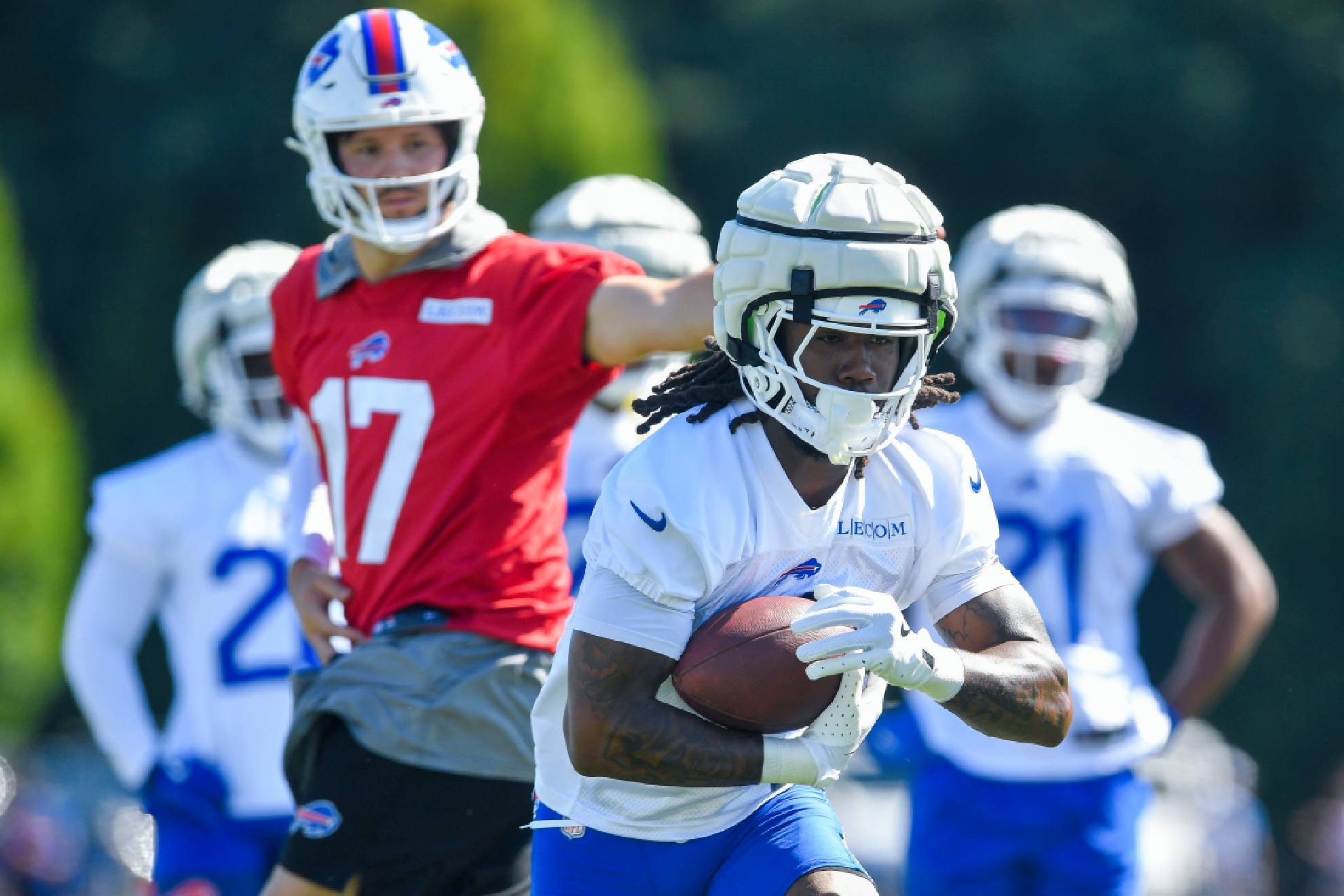 The success of the Bills and Josh Allen may depend on the contract still undecided with James Cook