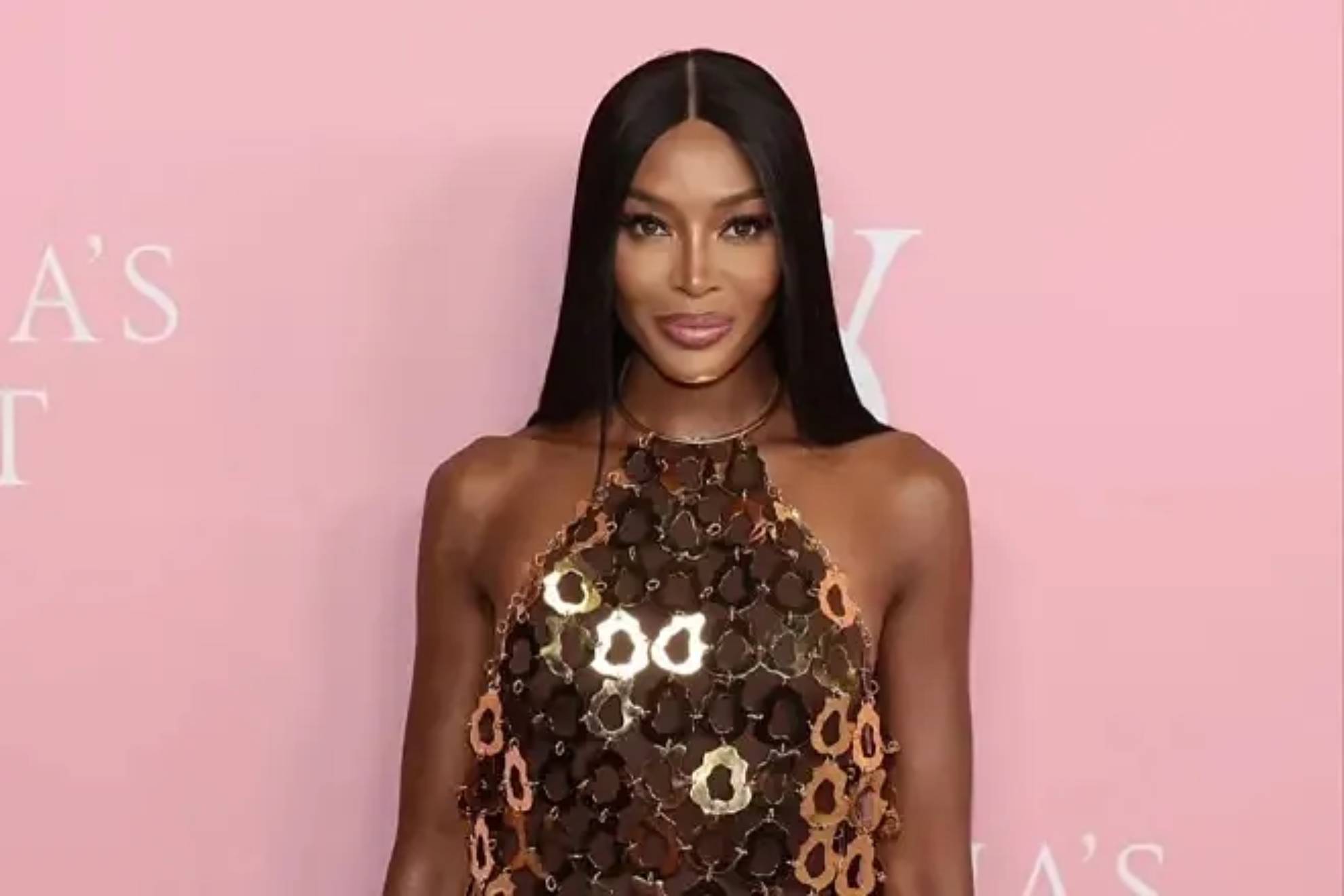 Naomi Campbell enjoys the beaches of Ibiza showing off her figure at 55