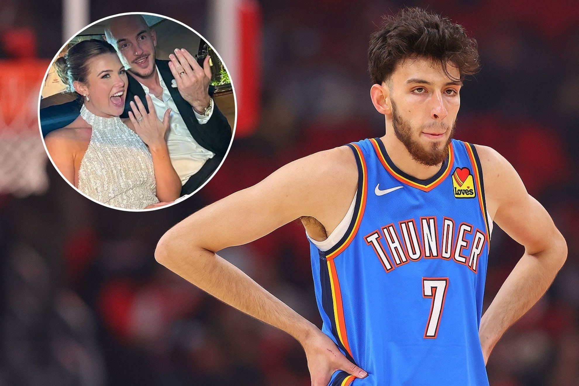 Over the weekend, Caruso married Haleigh Broucher in a ceremony in Houston, Texas.