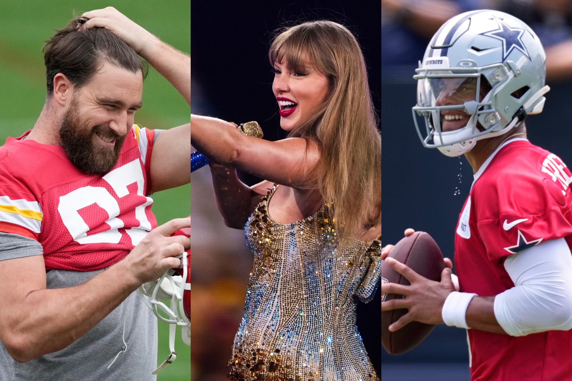 Neither Dak Prescotts contract extension nor Travis Kelces season can surpass Taylor Swifts empire and her The Eras Tour.