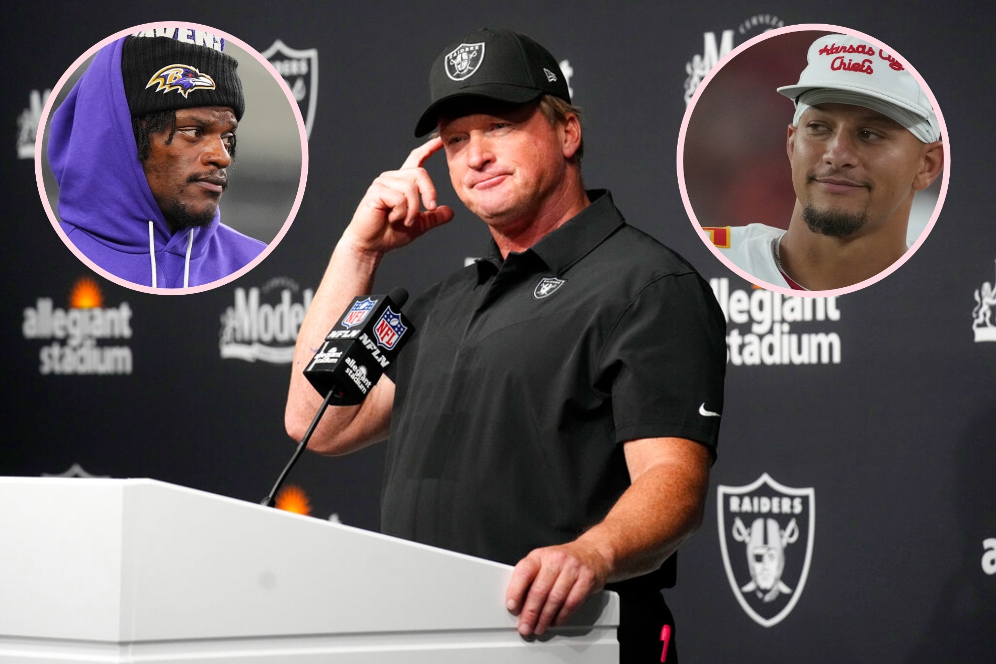 Jon Gruden snubs Patrick Mahomes and Lamar Jackson.