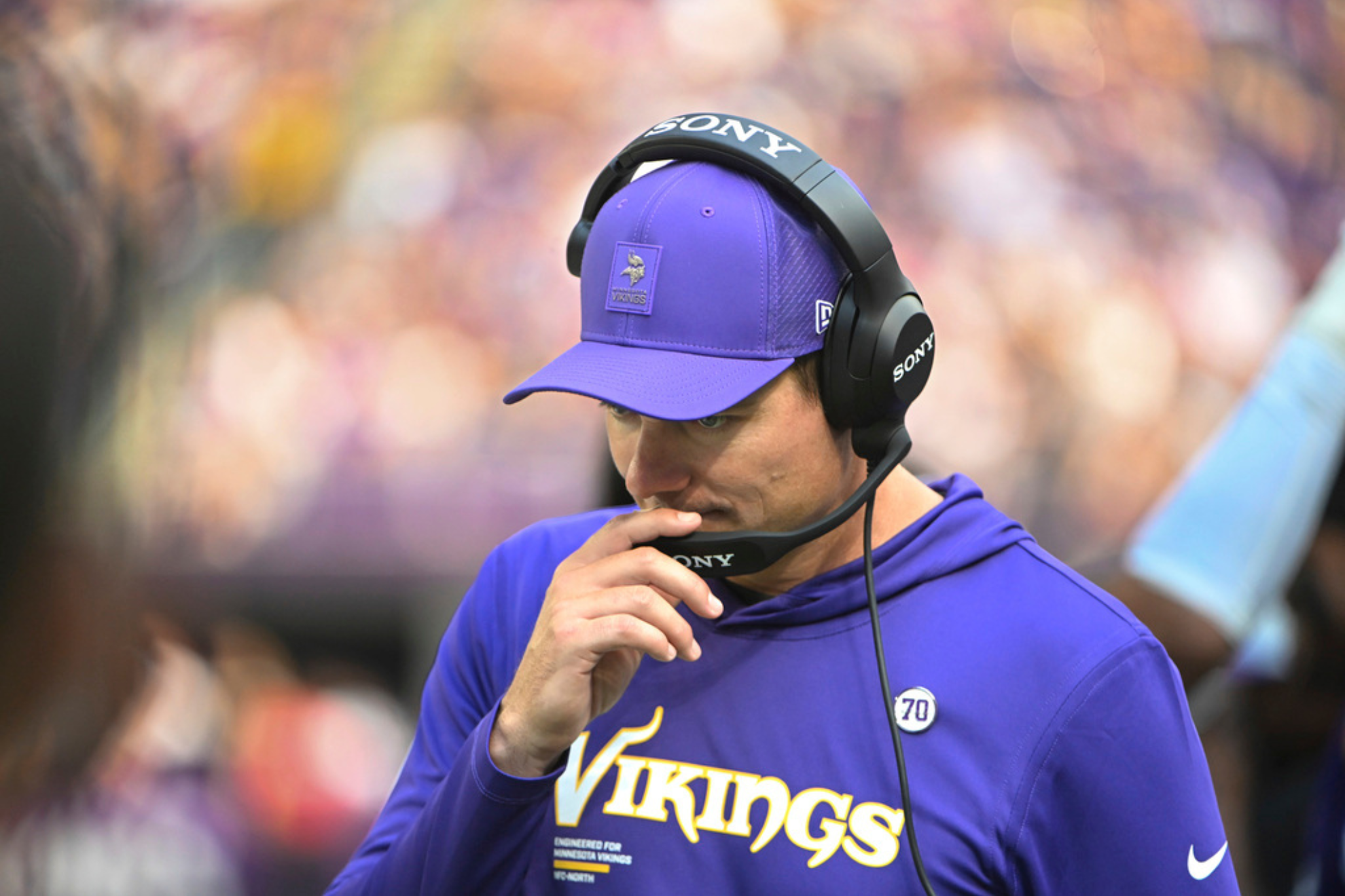 Kevin OConnell drops F-Bomb micd up during Minnesota Vikings loss to New England Patriots
