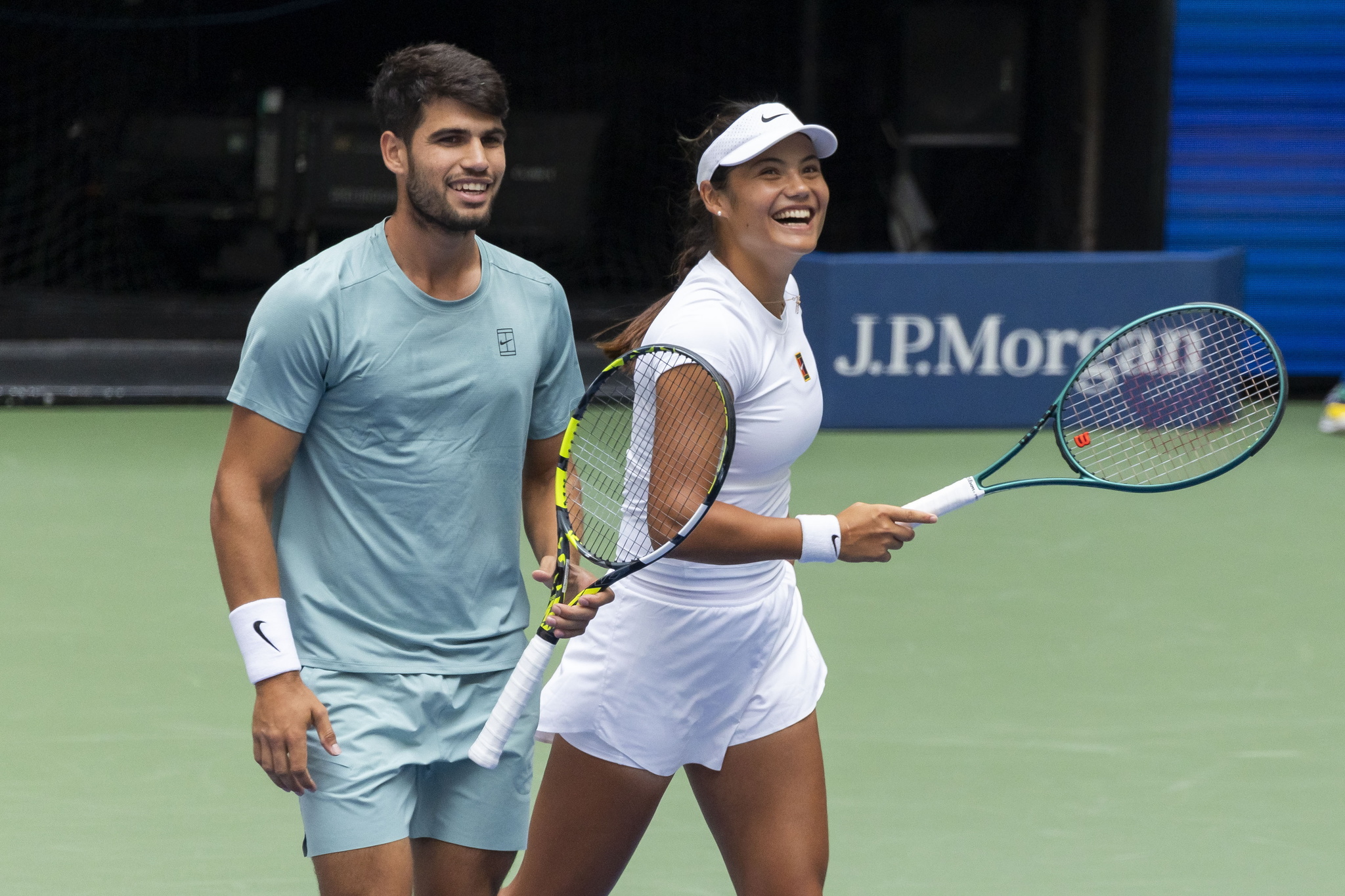 Emma Raducanu and Carlos Alcaraz enjoy mixed doubles US Open appearance amid relationship gossip