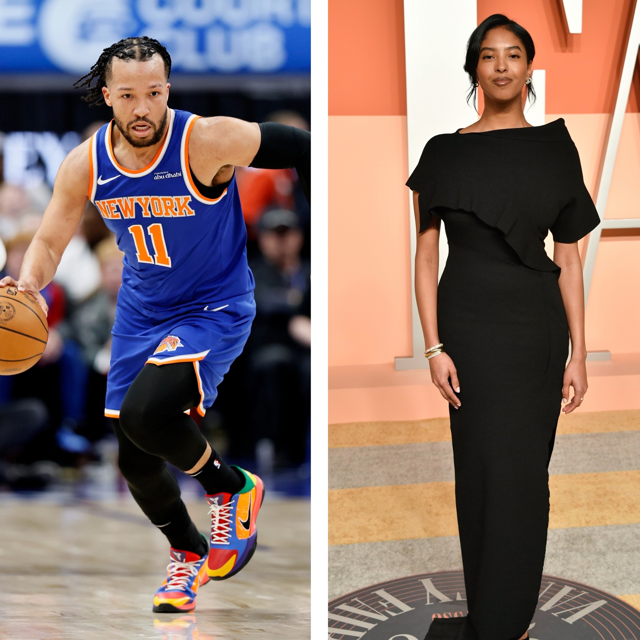 Jalen Brunson and Natalia Bryant