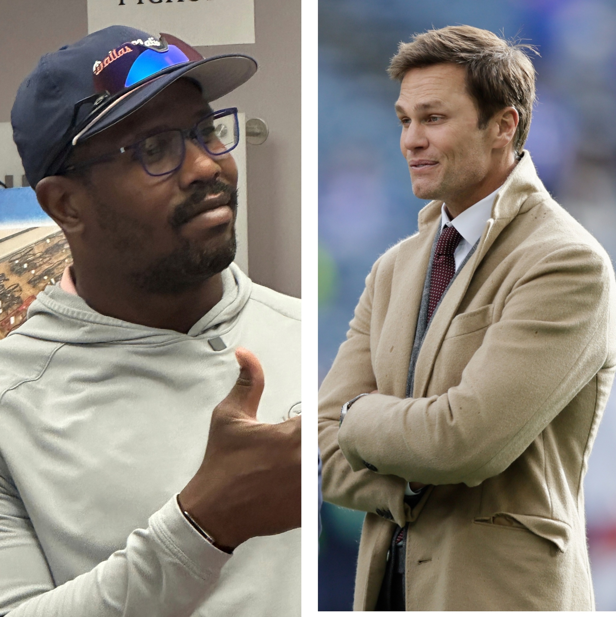 Von Miller and Tom Brady